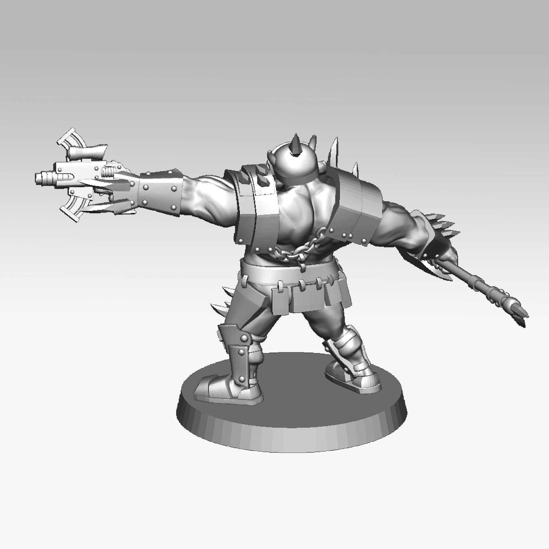 Orc soldier 3D print model 3D print model_13
