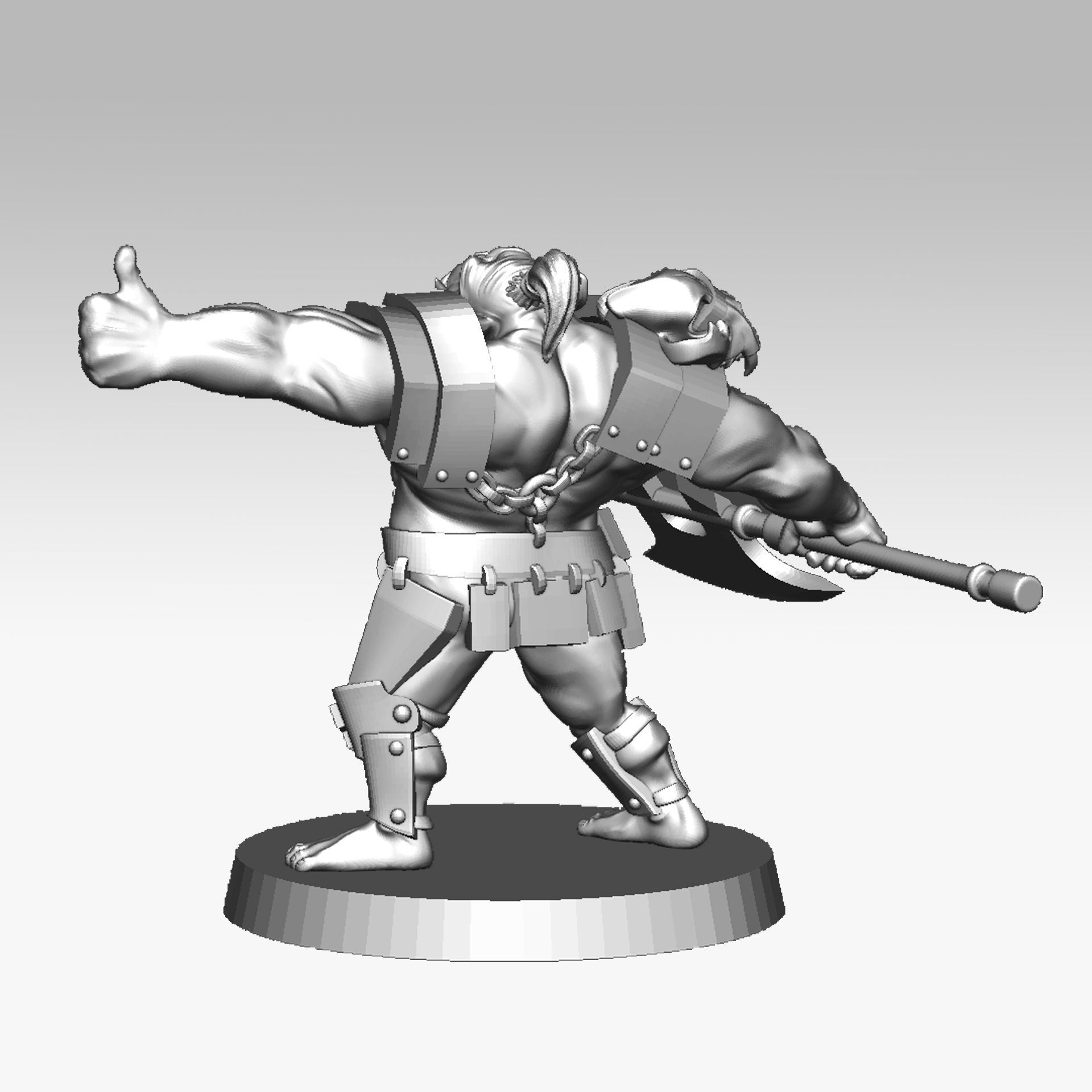 Orc soldier 3D print model 3D print model_12