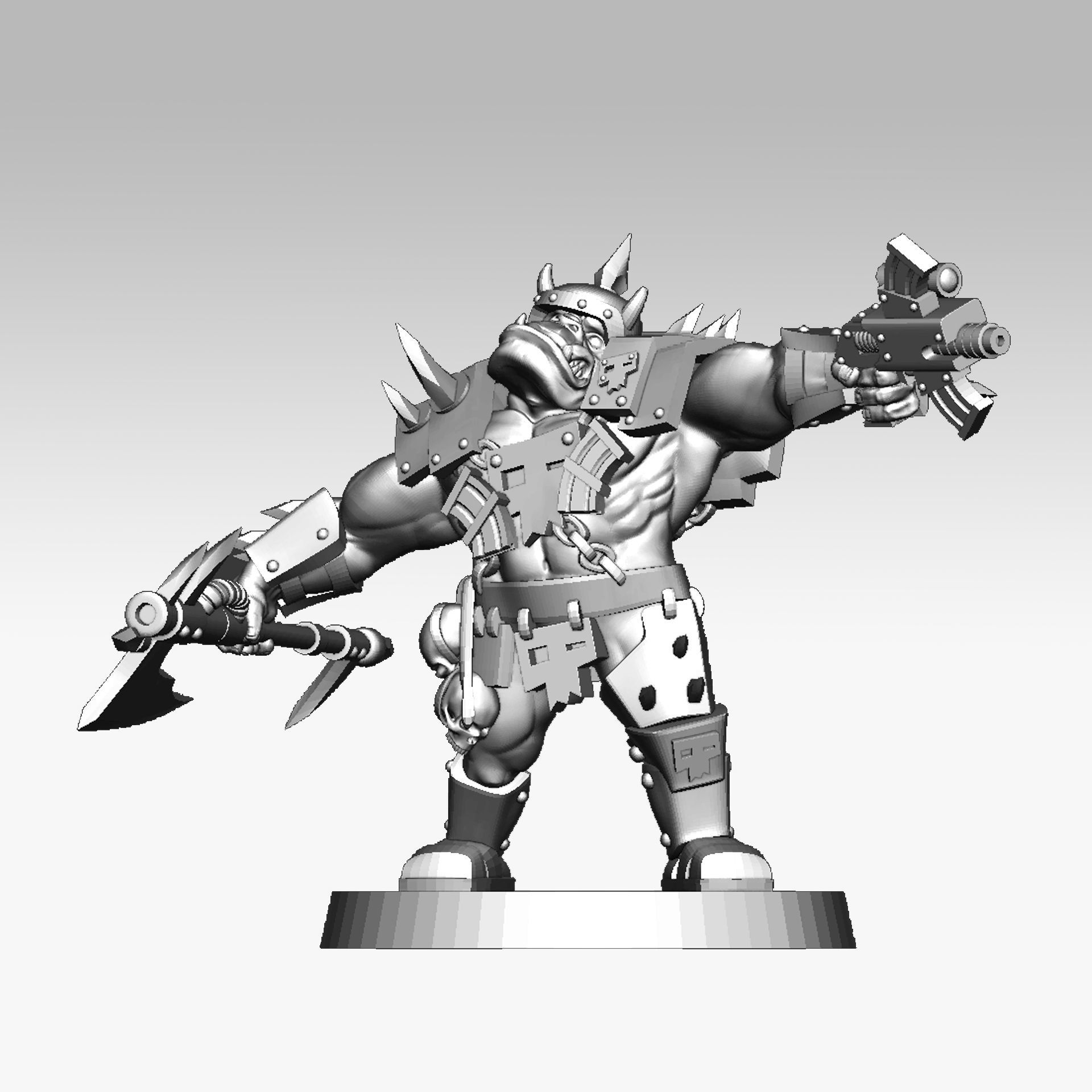 Orc soldier 3D print model 3D print model_1