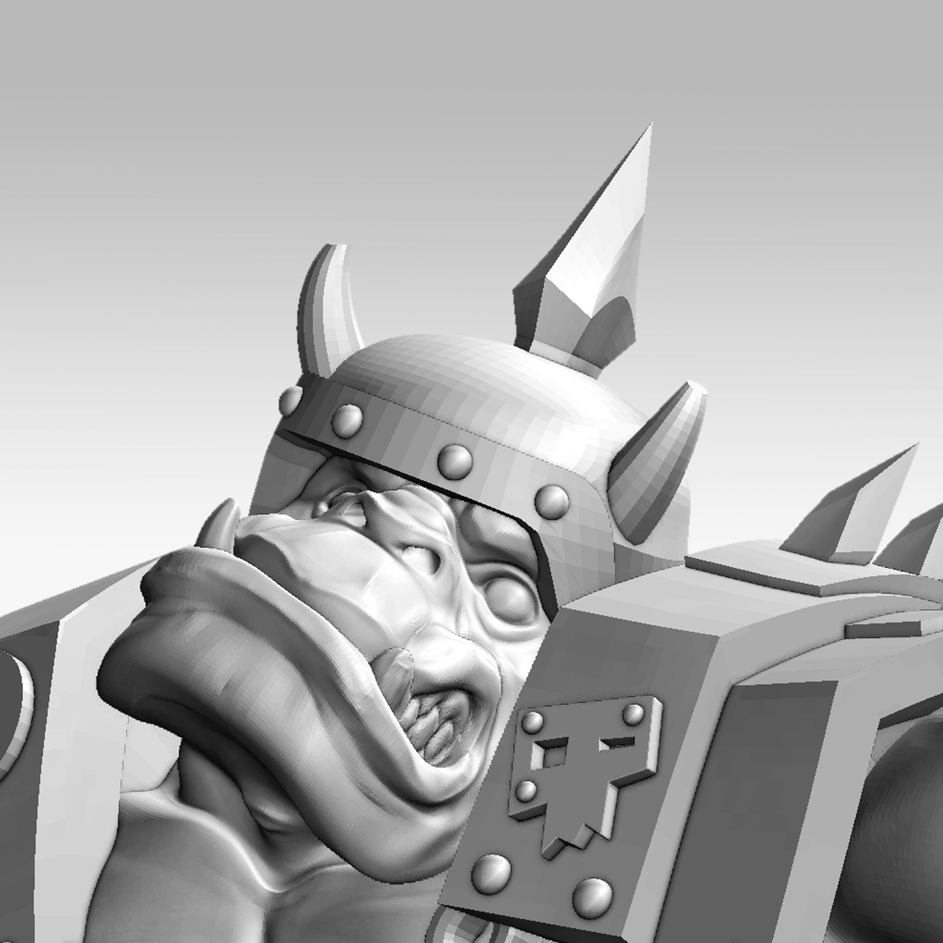 Orc soldier 3D print model 3D print model_6