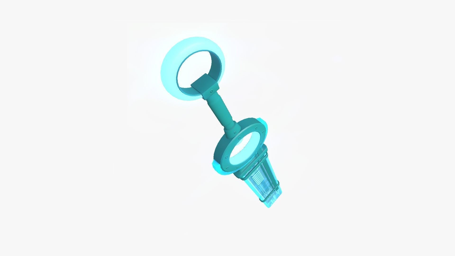 SciFi Sword A10 Full Blue - Character Design Fashion Low-poly 3D model_3