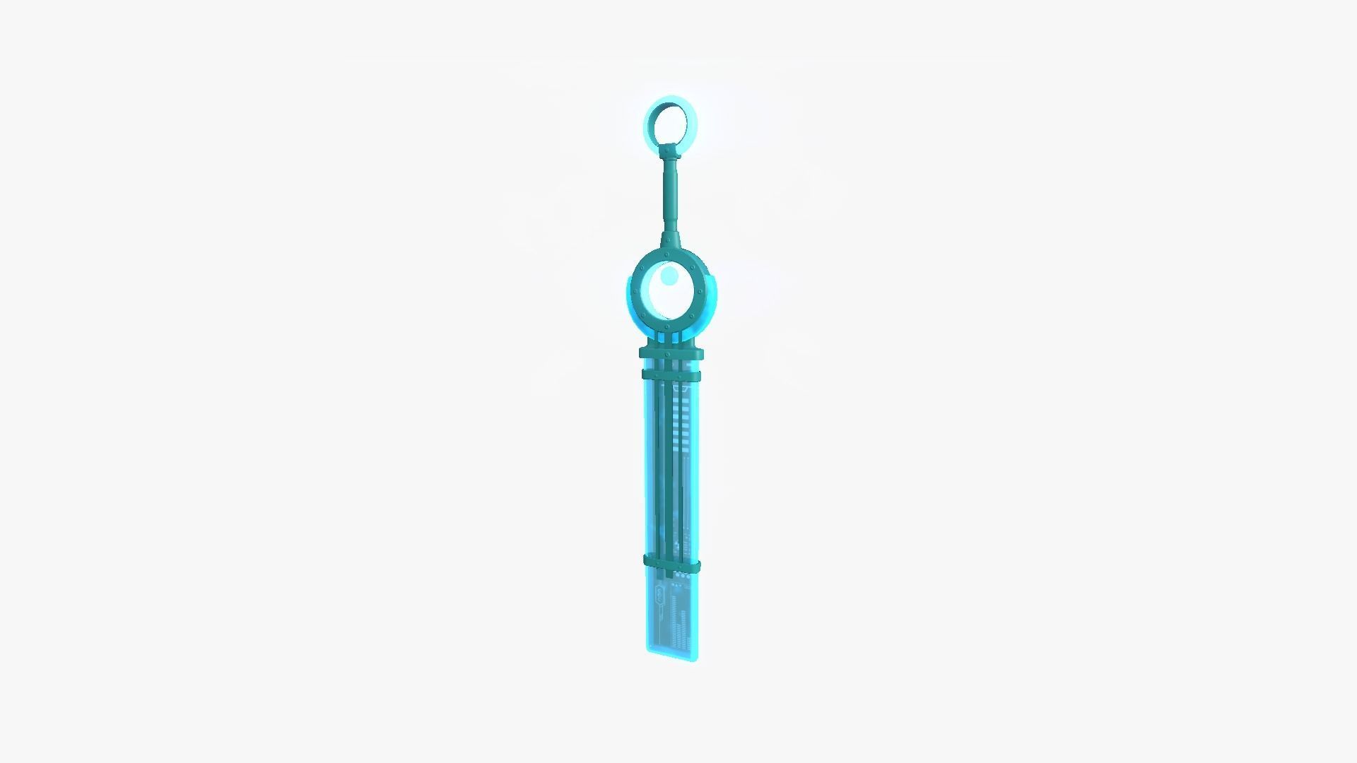 SciFi Sword A10 Full Blue - Character Design Fashion Low-poly 3D model_1