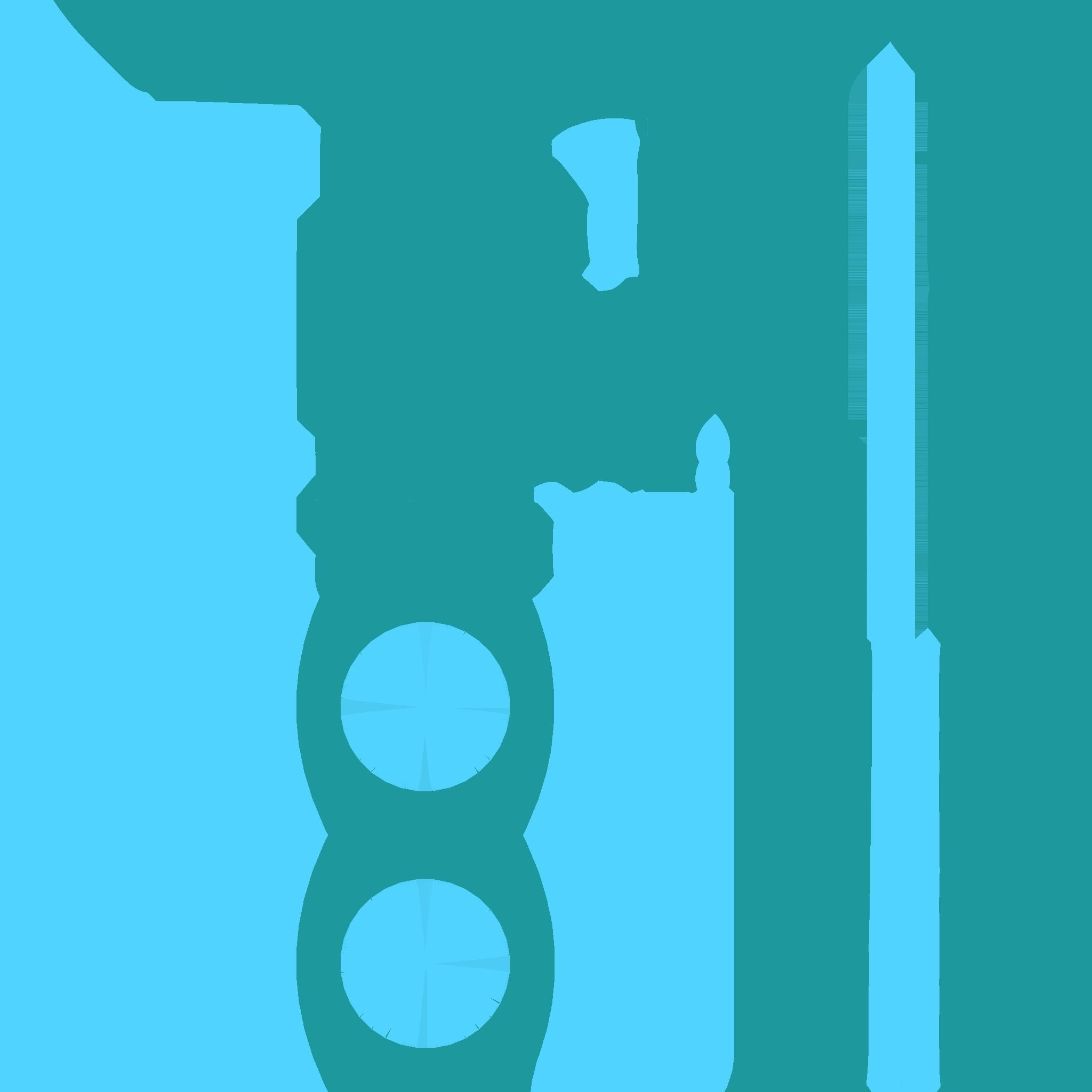 SciFi Sword A10 Full Blue - Character Design Fashion Low-poly 3D model_17