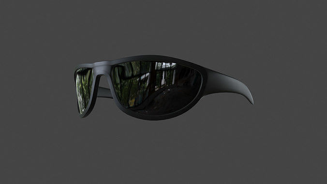 GLSS-007 Sunglasses Low-poly 3D model