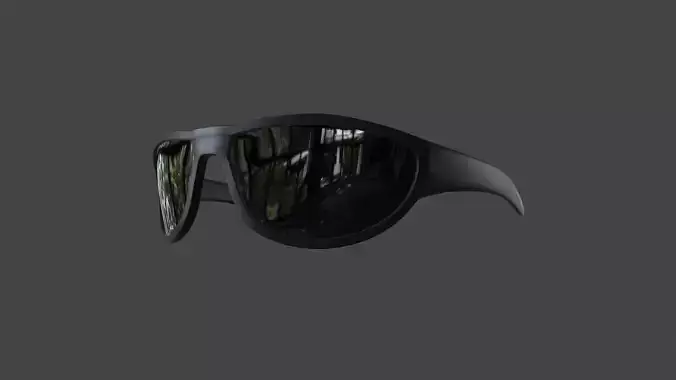 GLSS-007 Sunglasses Low-poly 3D model