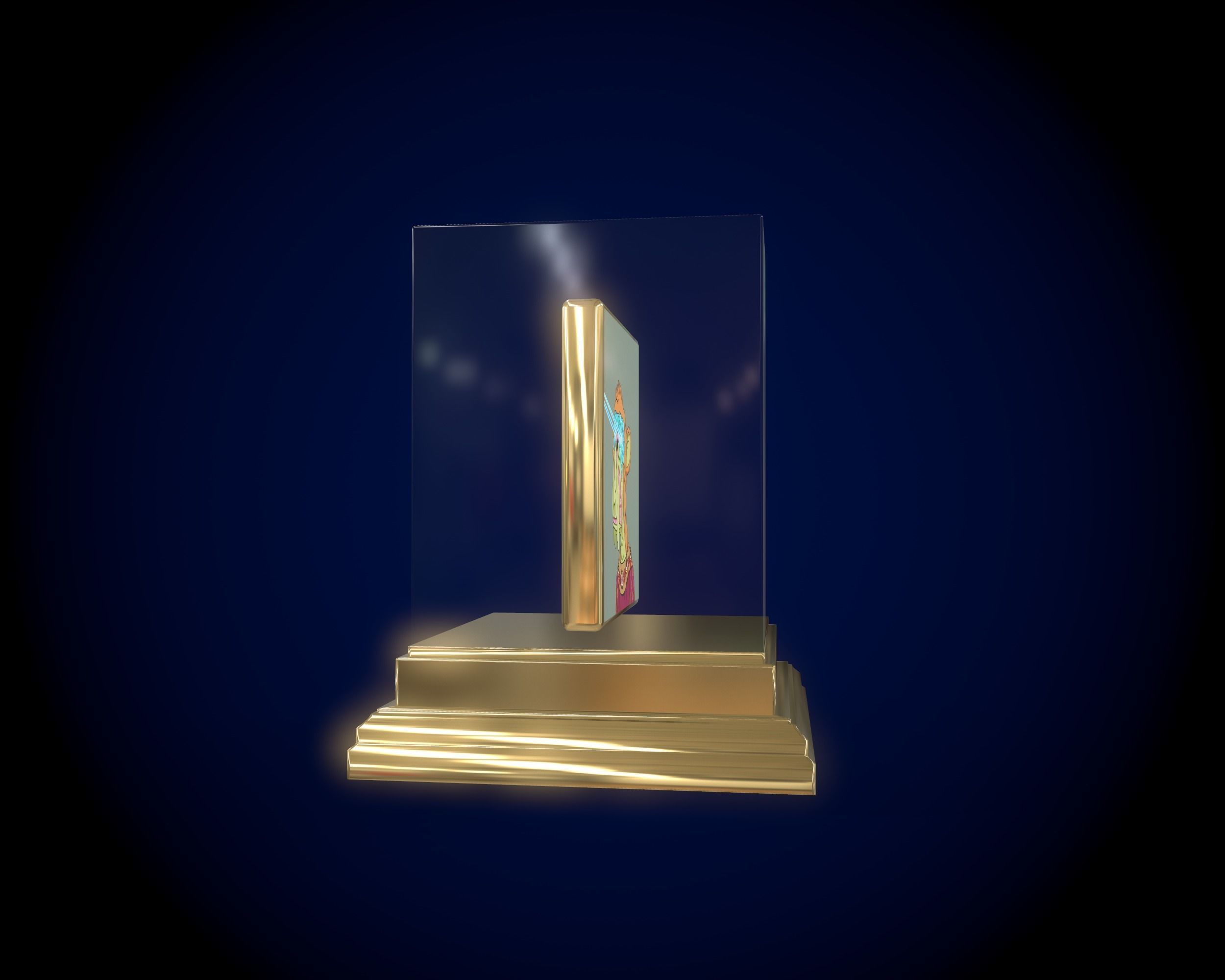 Mutant Ape 29 Gold Club Low-poly 3D model_6