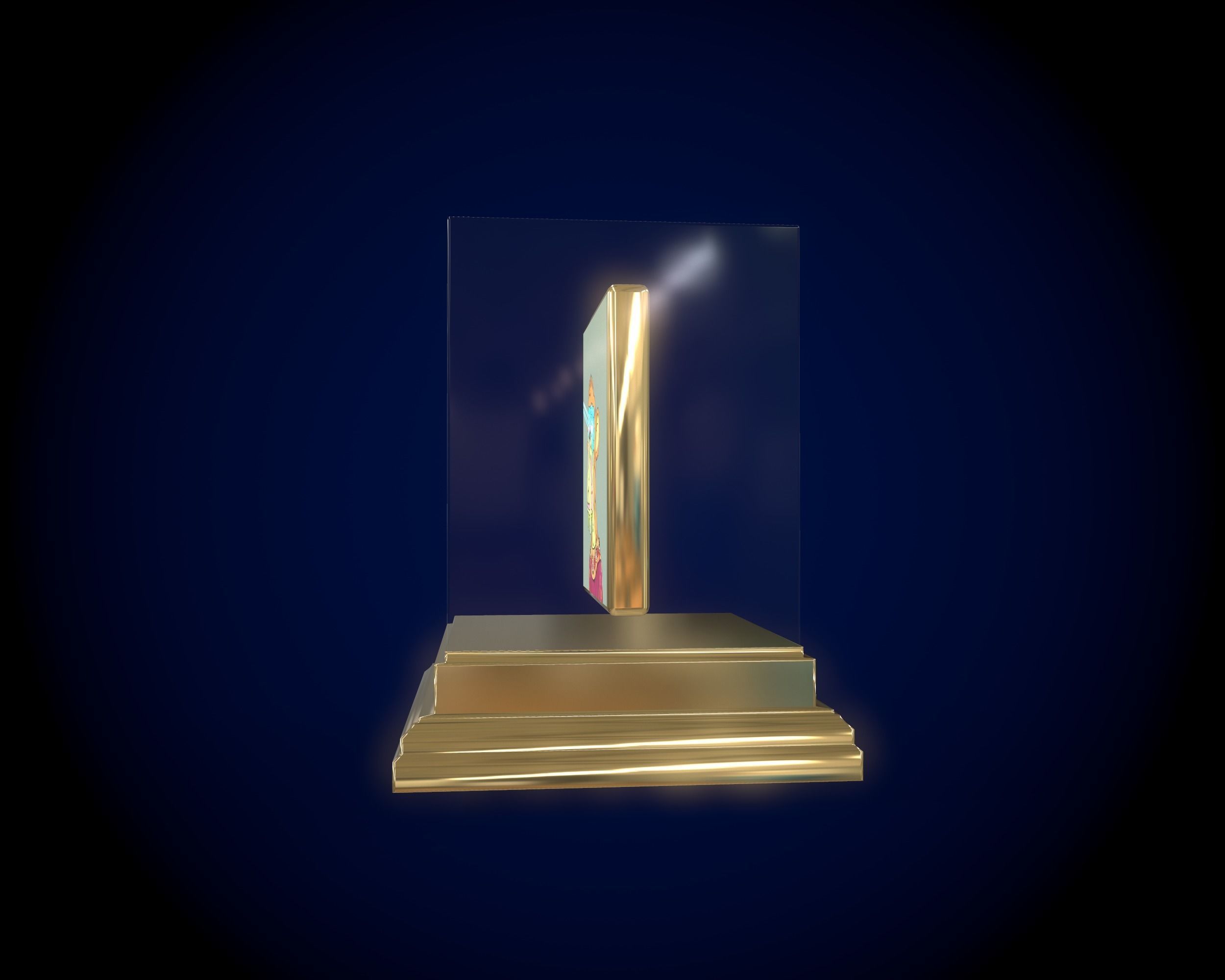 Mutant Ape 29 Gold Club Low-poly 3D model_7