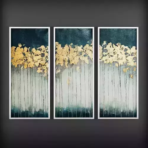 Picture Frames Low-poly 3D model