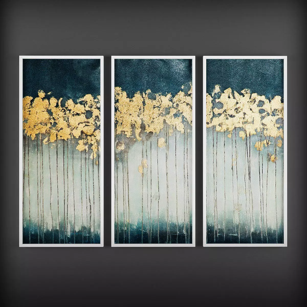 Picture Frames Low-poly 3D model_0