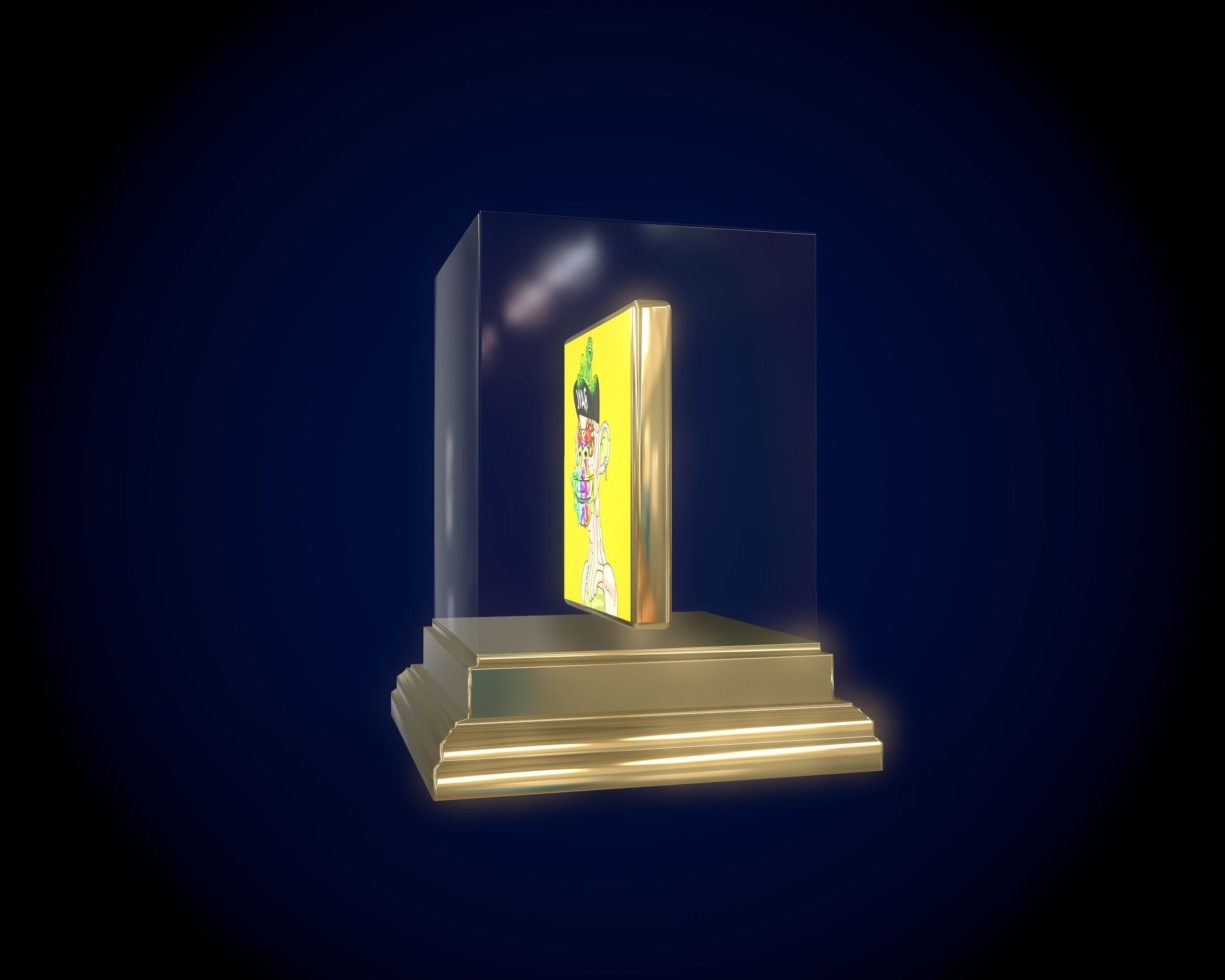 Mutant Ape 30 Gold Club Low-poly 3D model_9