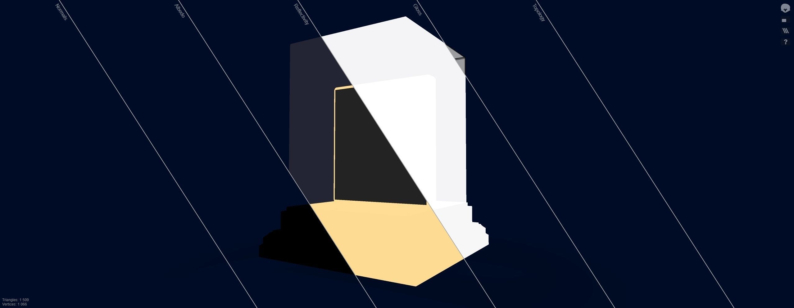 Mutant Ape 30 Gold Club Low-poly 3D model_11