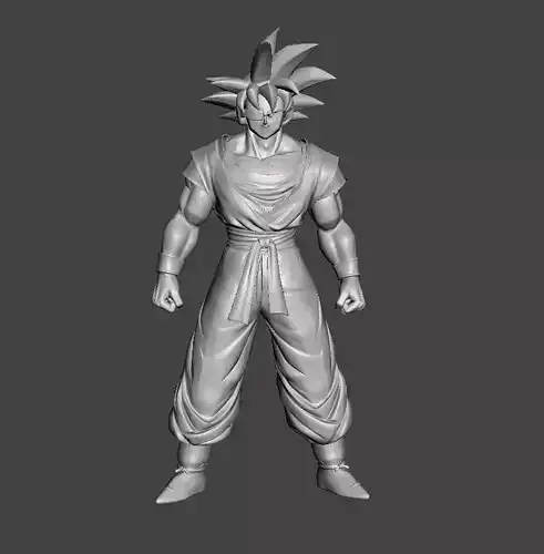 Goku wearing scounter 3D Model