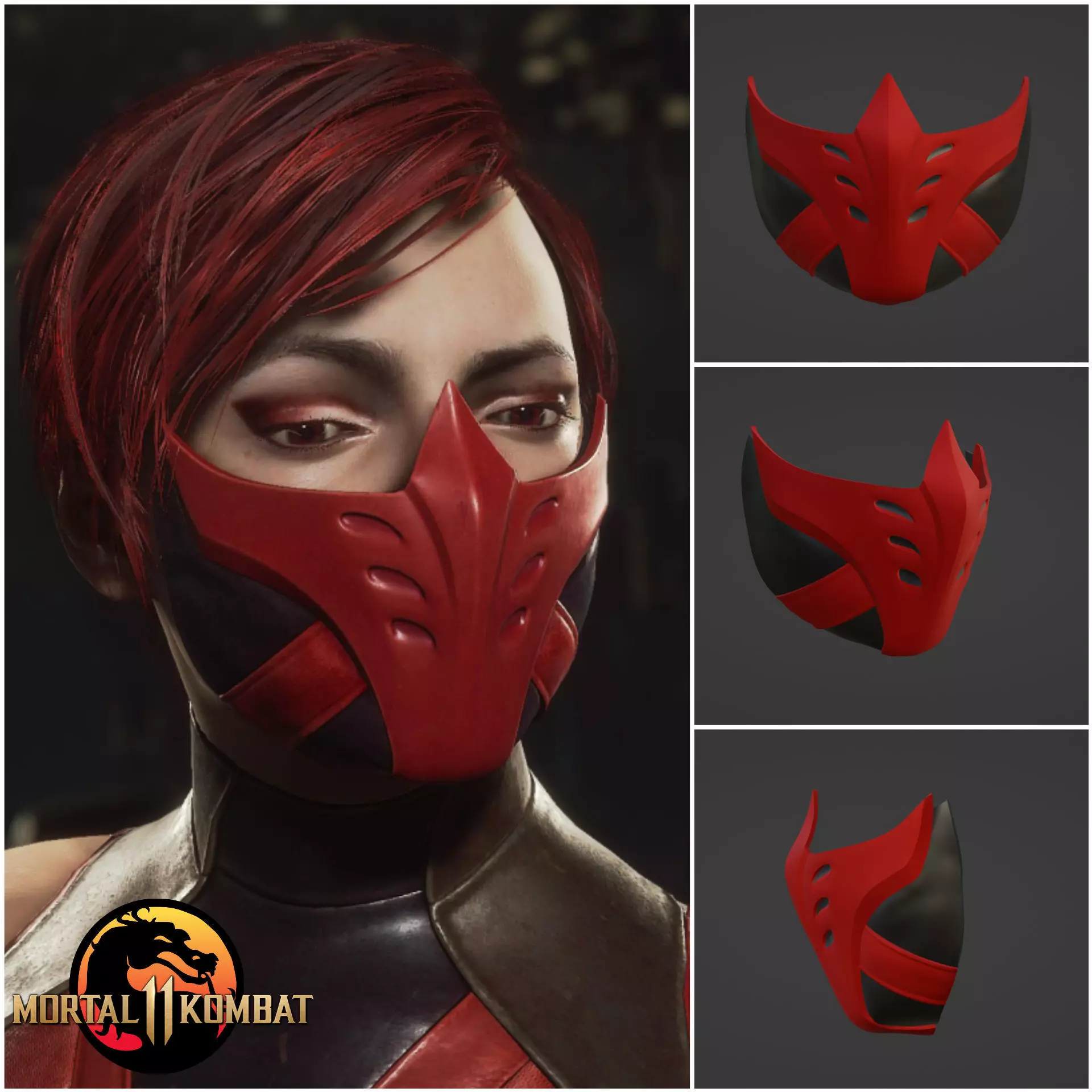 Skarlet mask - Heart Attack Assasin 3D print model_0