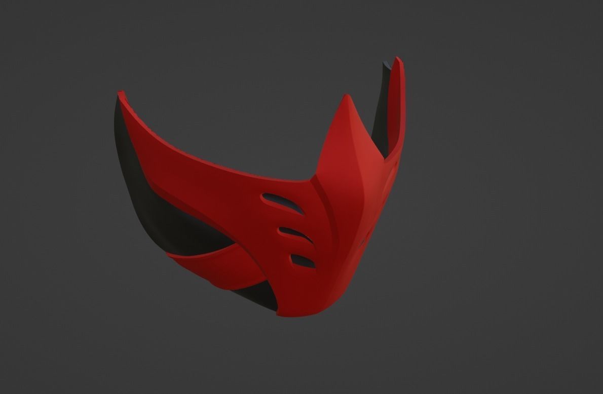 Skarlet mask - Heart Attack Assasin 3D print model_8