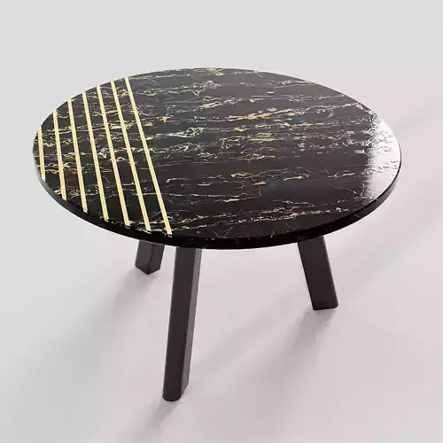 Round side table 3D model