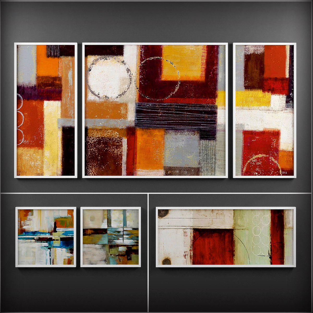 Picture Frames Low-poly 3D model_1