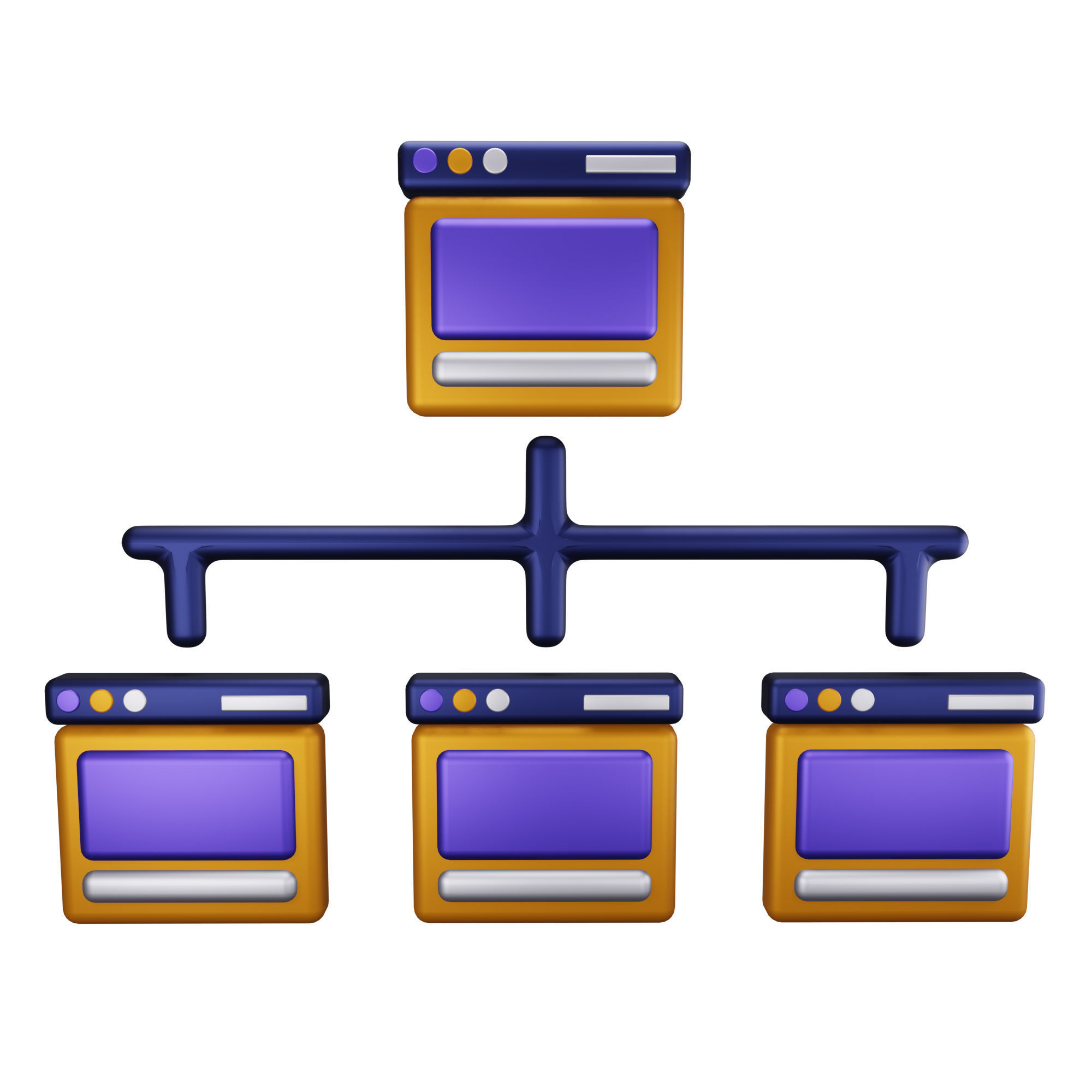 SEO Icon Pack 3D Model Low-poly 3D model_17