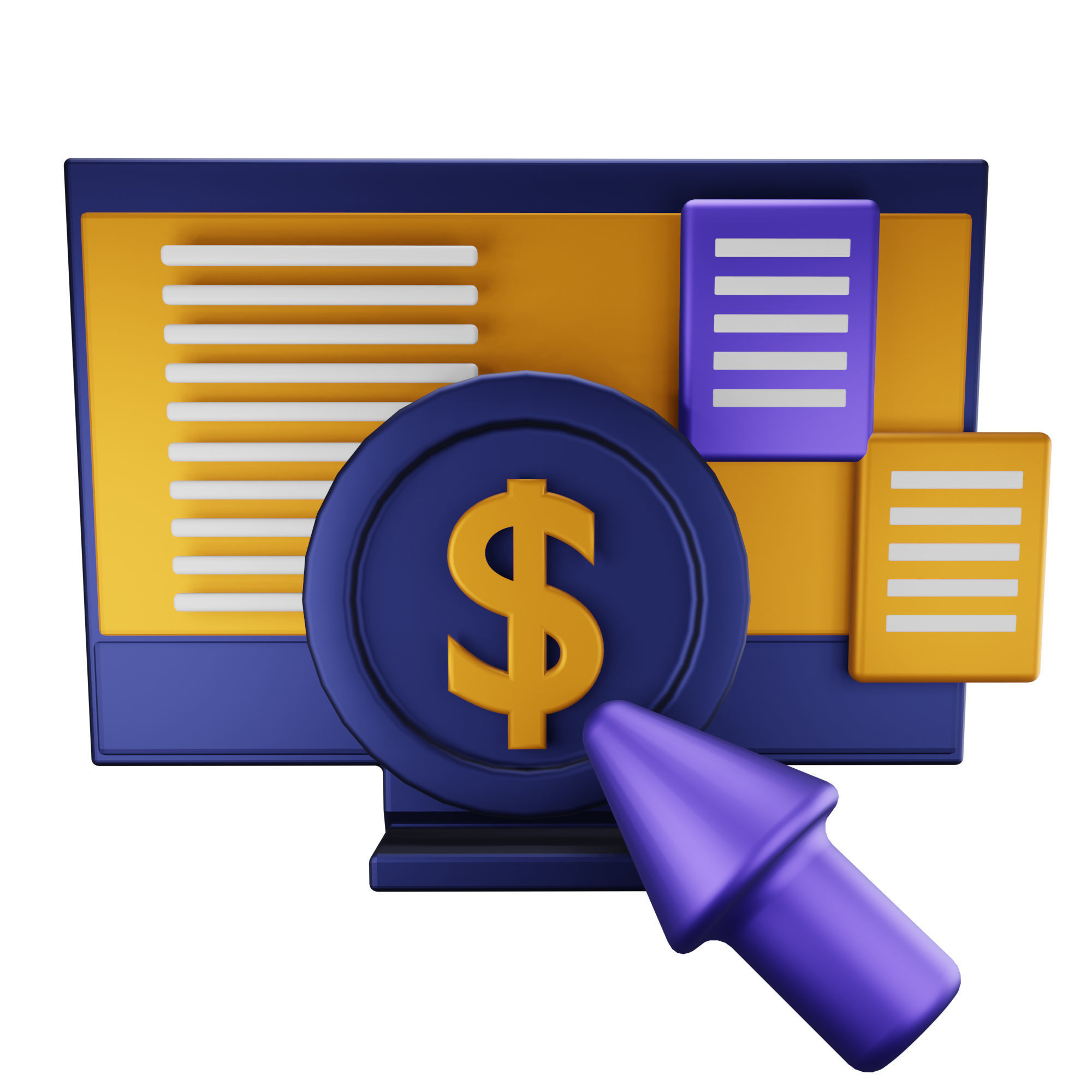 SEO Icon Pack 3D Model Low-poly 3D model_15