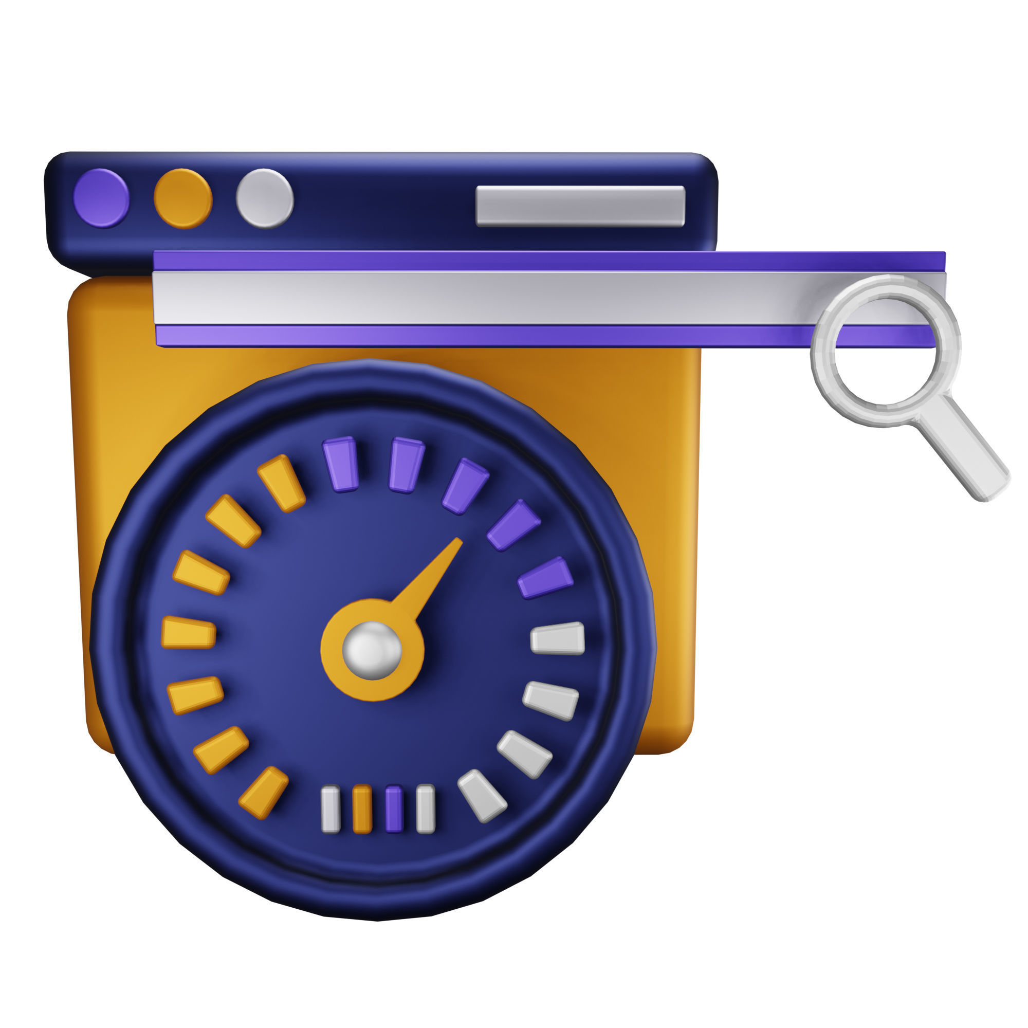 SEO Icon Pack 3D Model Low-poly 3D model_5