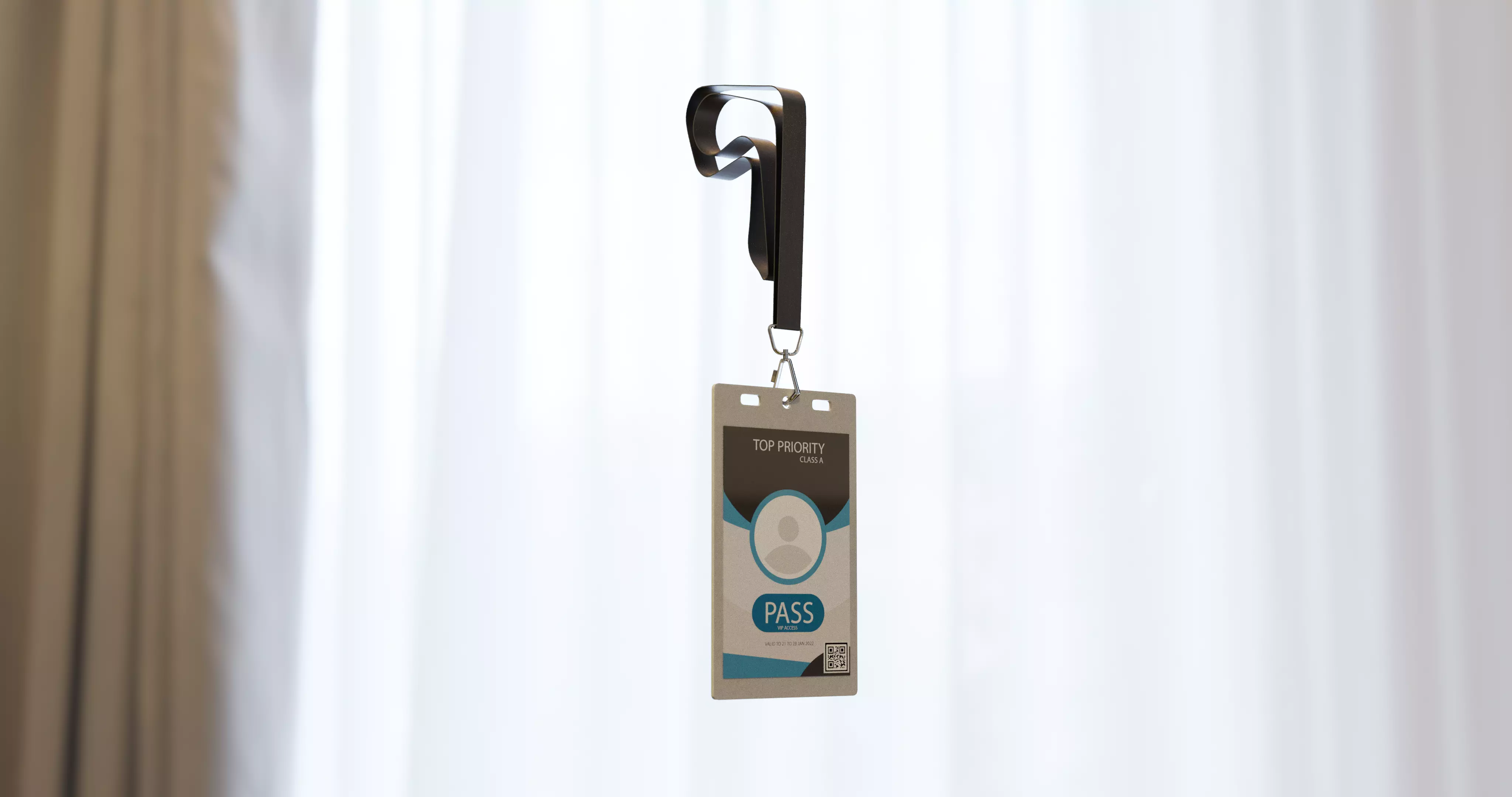 Access badge with 4k textures PBR Low-poly 3D model_0