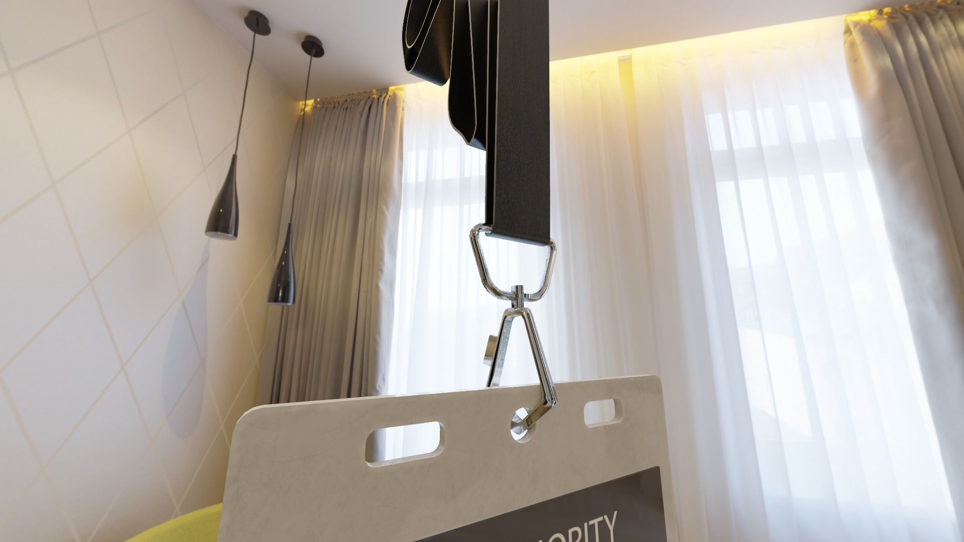 Access badge with 4k textures PBR Low-poly 3D model_8