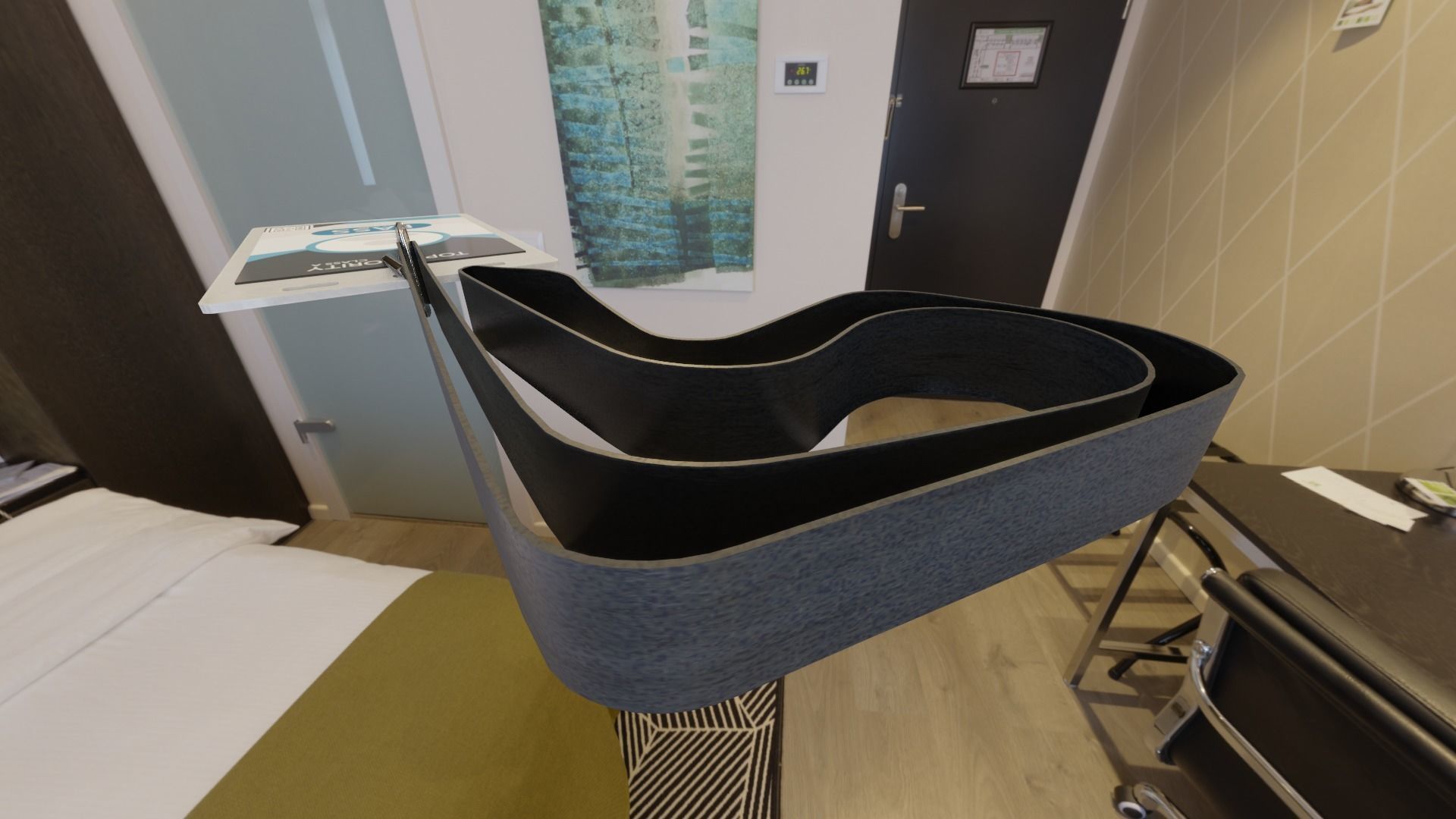 Access badge with 4k textures PBR Low-poly 3D model_6