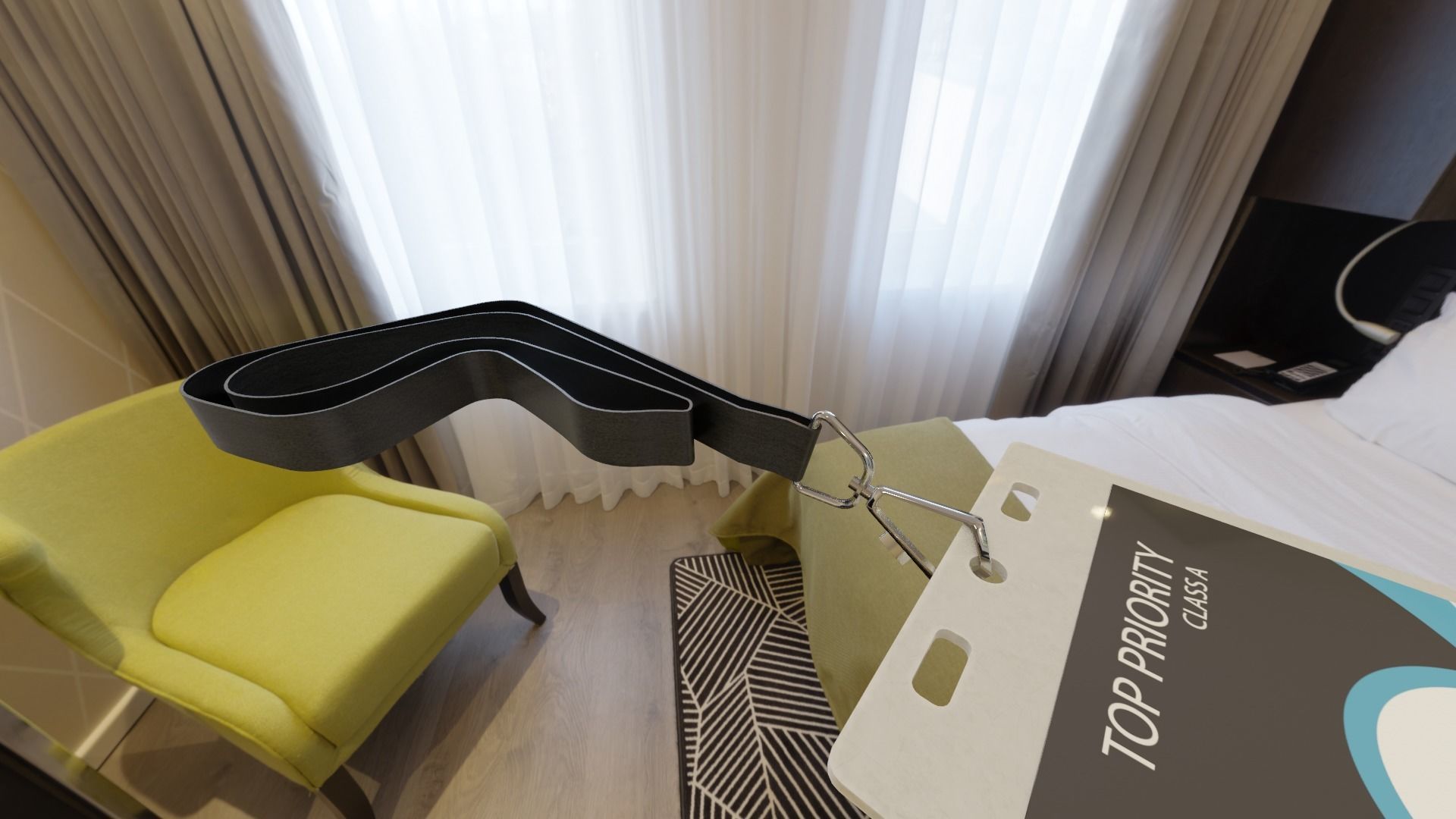 Access badge with 4k textures PBR Low-poly 3D model_5