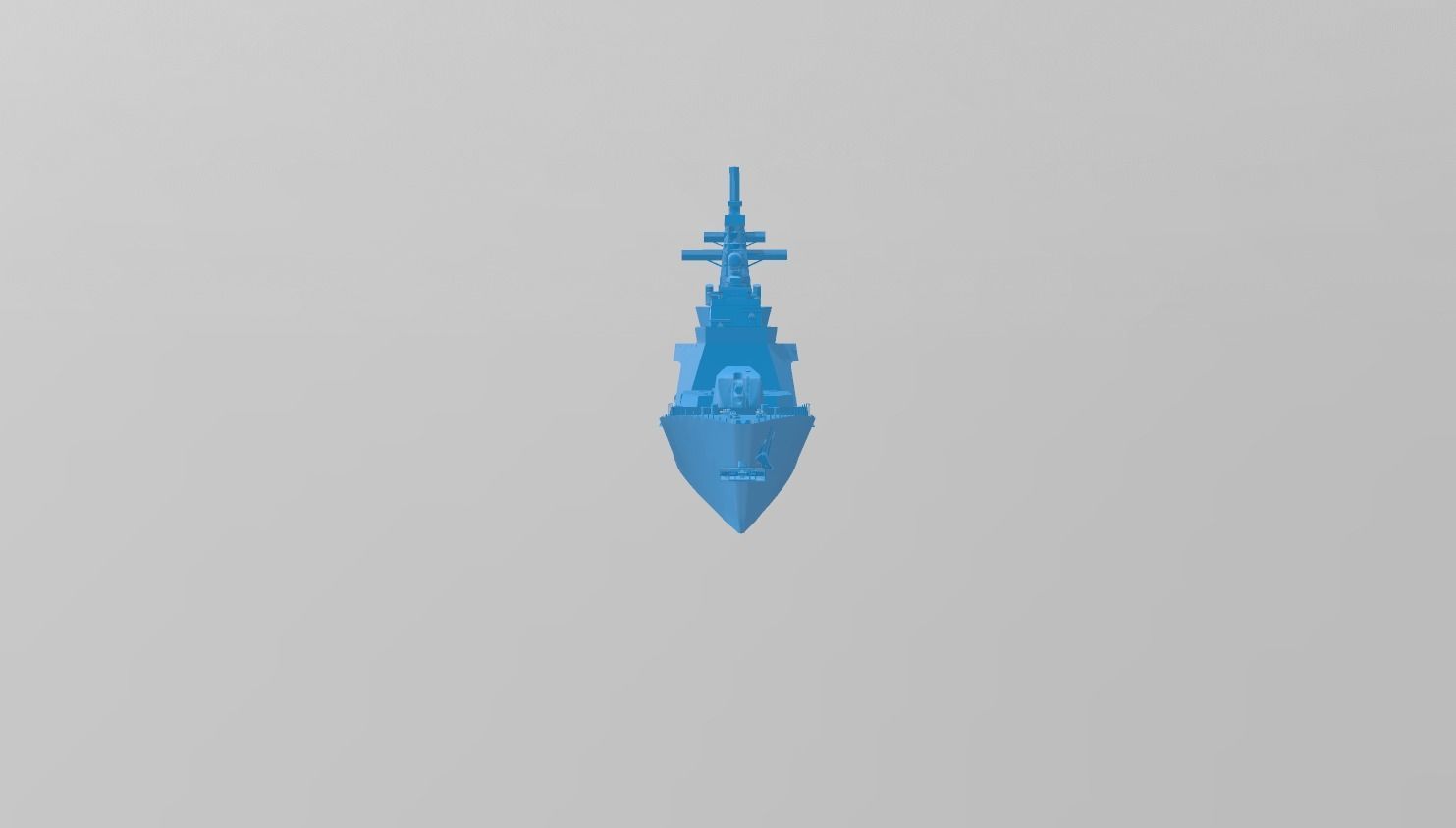 korea navy DDH-1 sea war game 3D print model_1