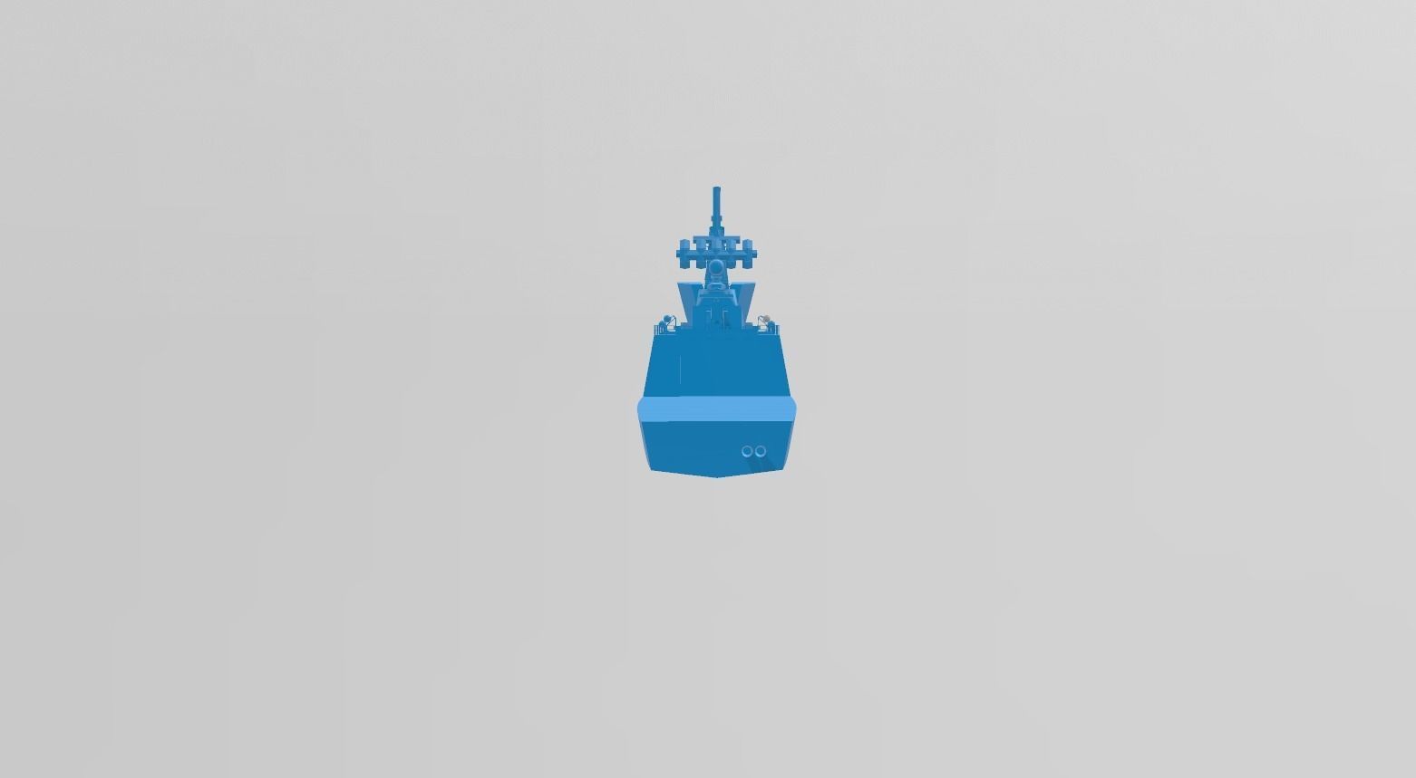 korea navy DDH-1 sea war game 3D print model_5