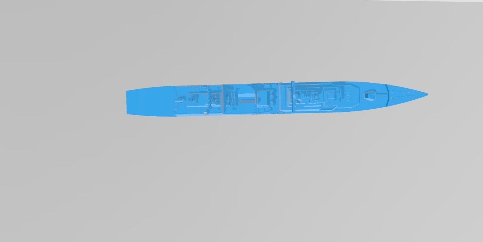 korea navy DDH-1 sea war game 3D print model_3