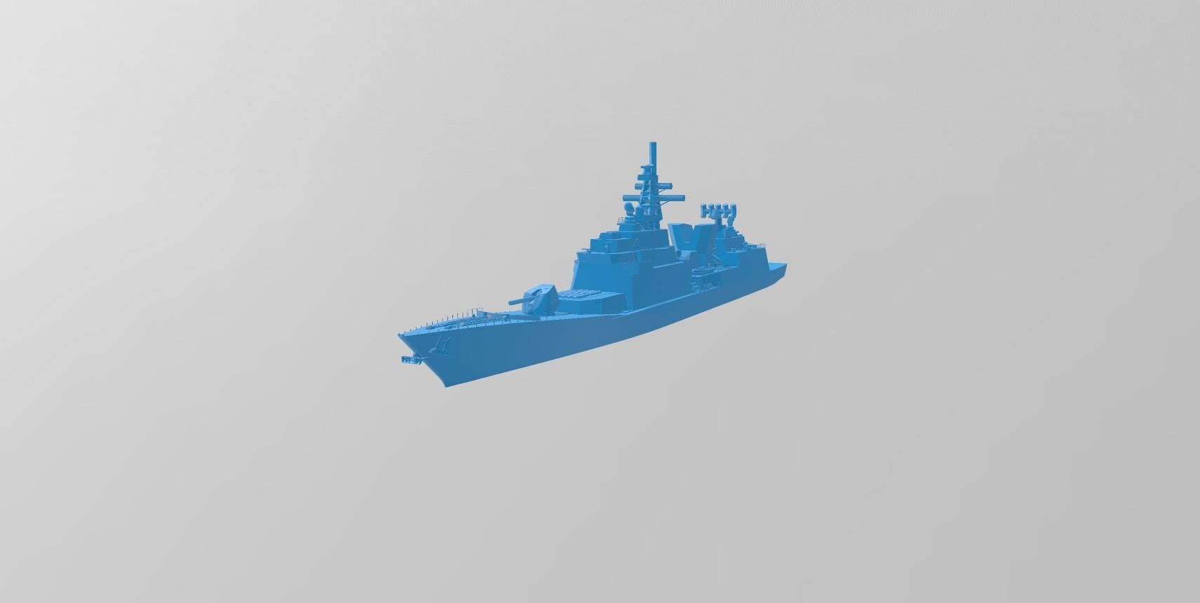 korea navy DDH-1 sea war game 3D print model_4