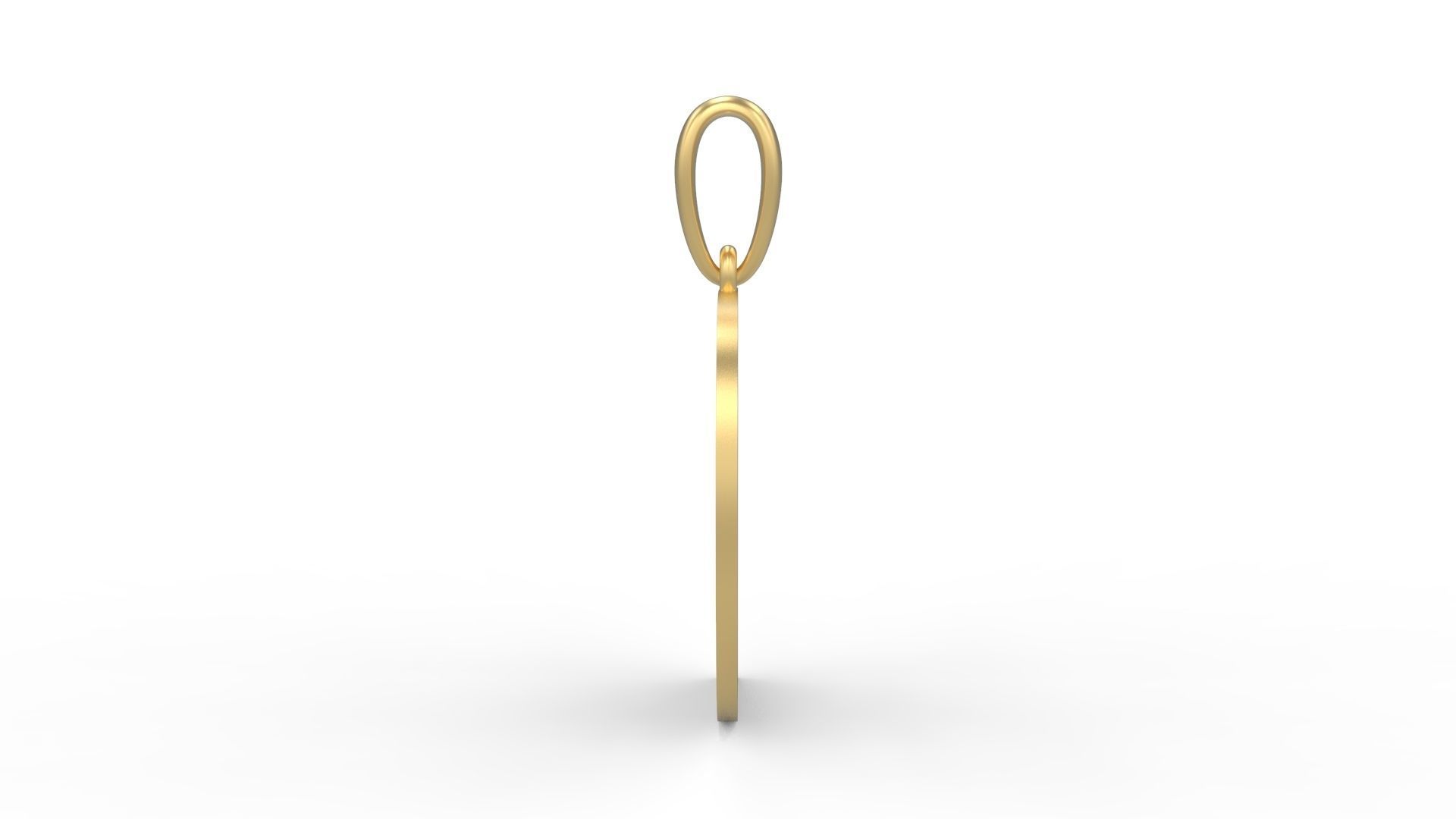 Initial Letters Pendant Lovebeat D 3D print model_2