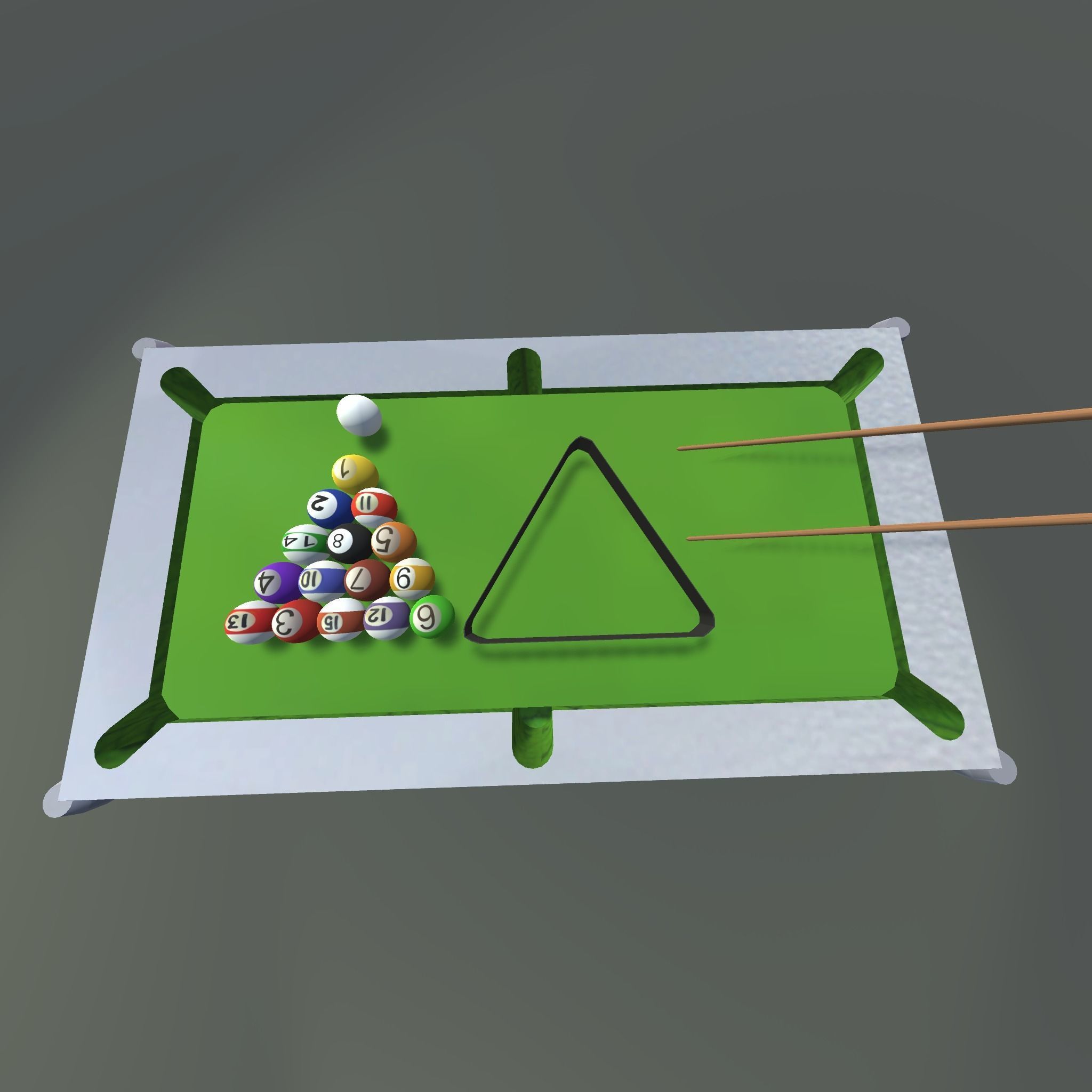 Billirado Table Low-poly 3D model_3