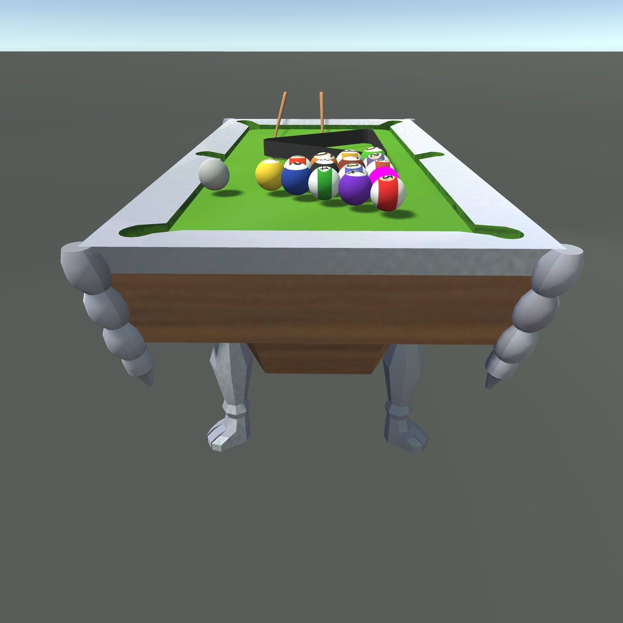 Billirado Table Low-poly 3D model_5