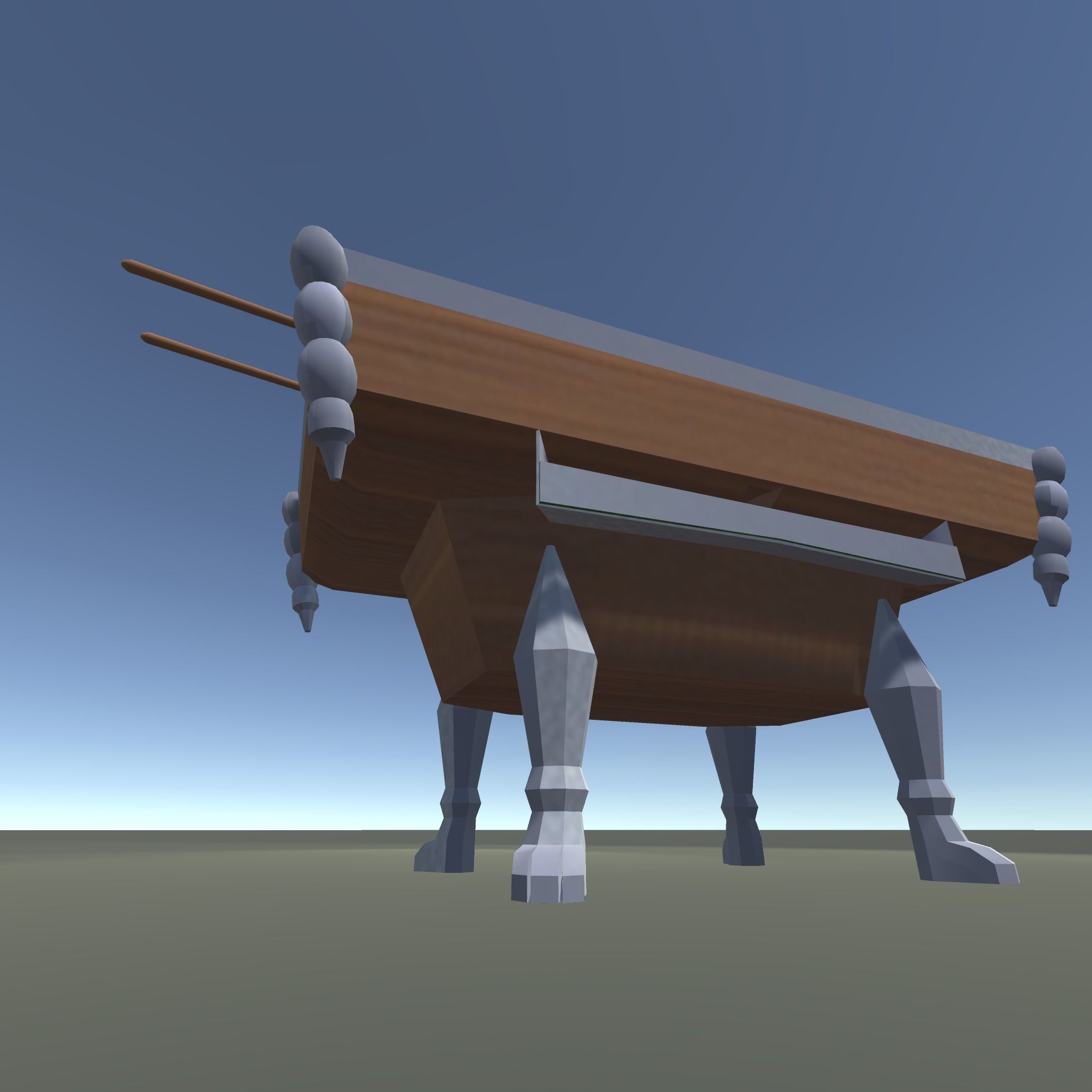 Billirado Table Low-poly 3D model_2