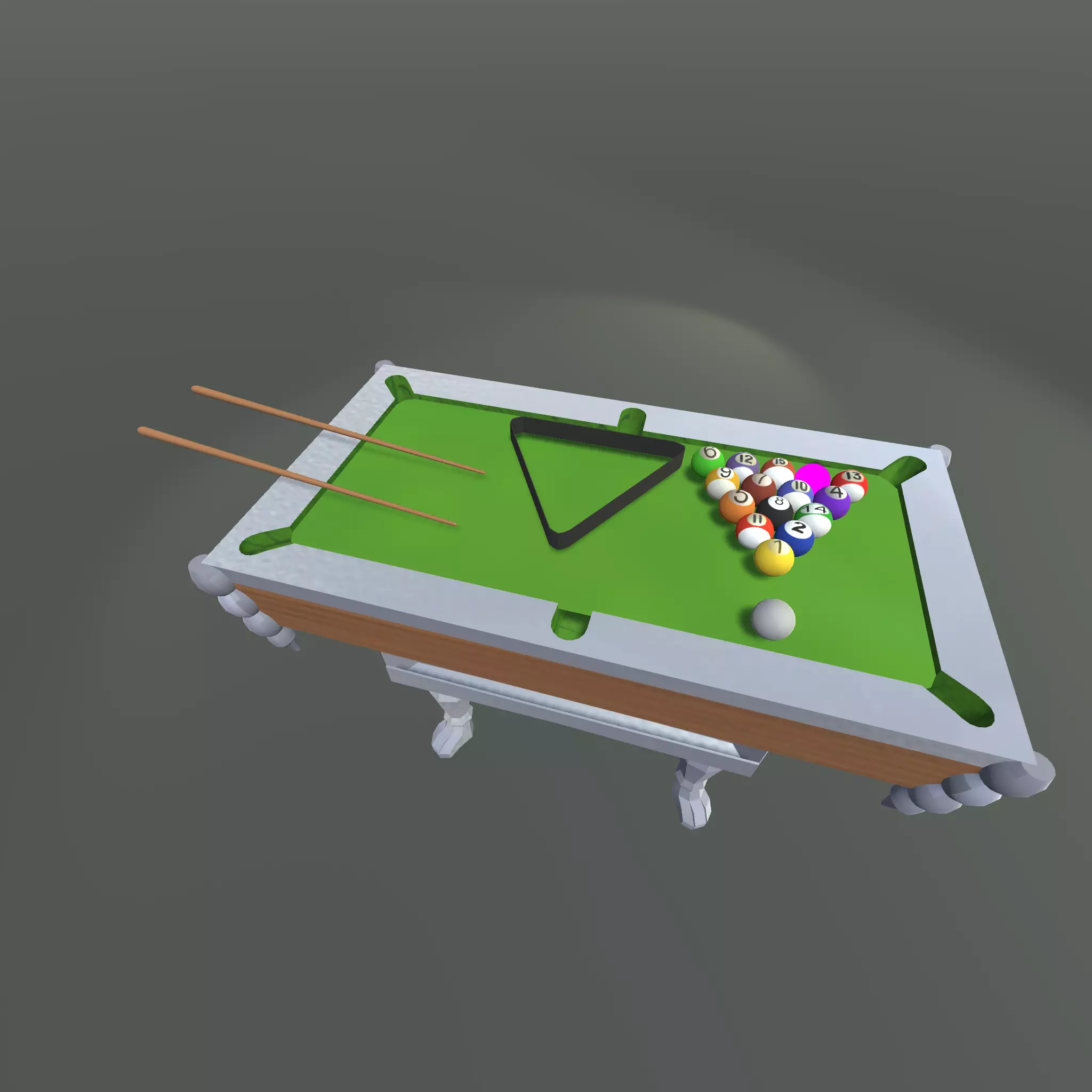 Billirado Table Low-poly 3D model_0