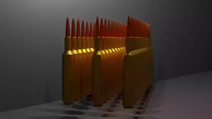 Bullet group of bullets in row