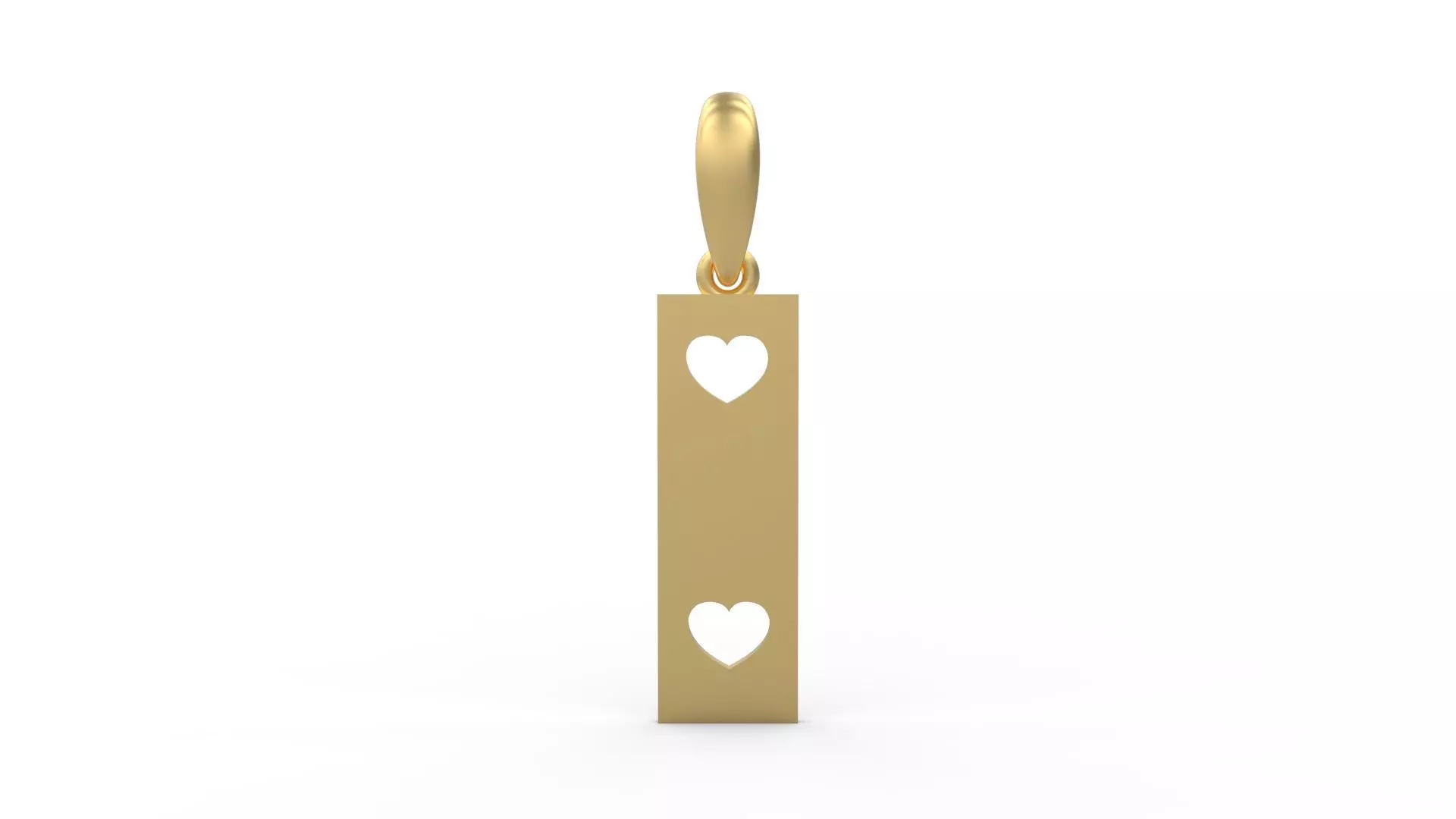 Initial Letters Pendant Lovebeat I 3D print model_0