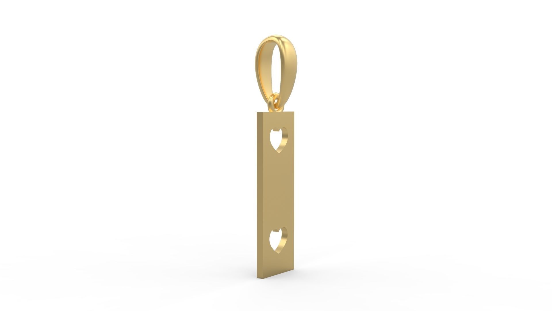Initial Letters Pendant Lovebeat I 3D print model_3