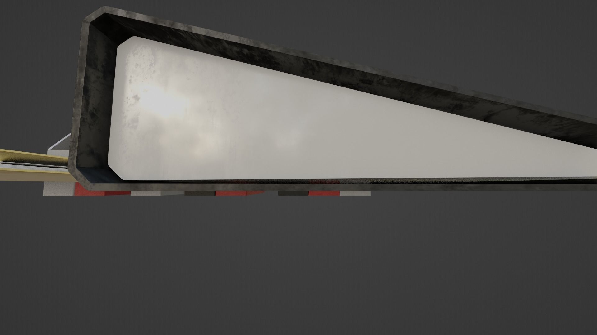 office documents and folders Low-poly 3D model_7