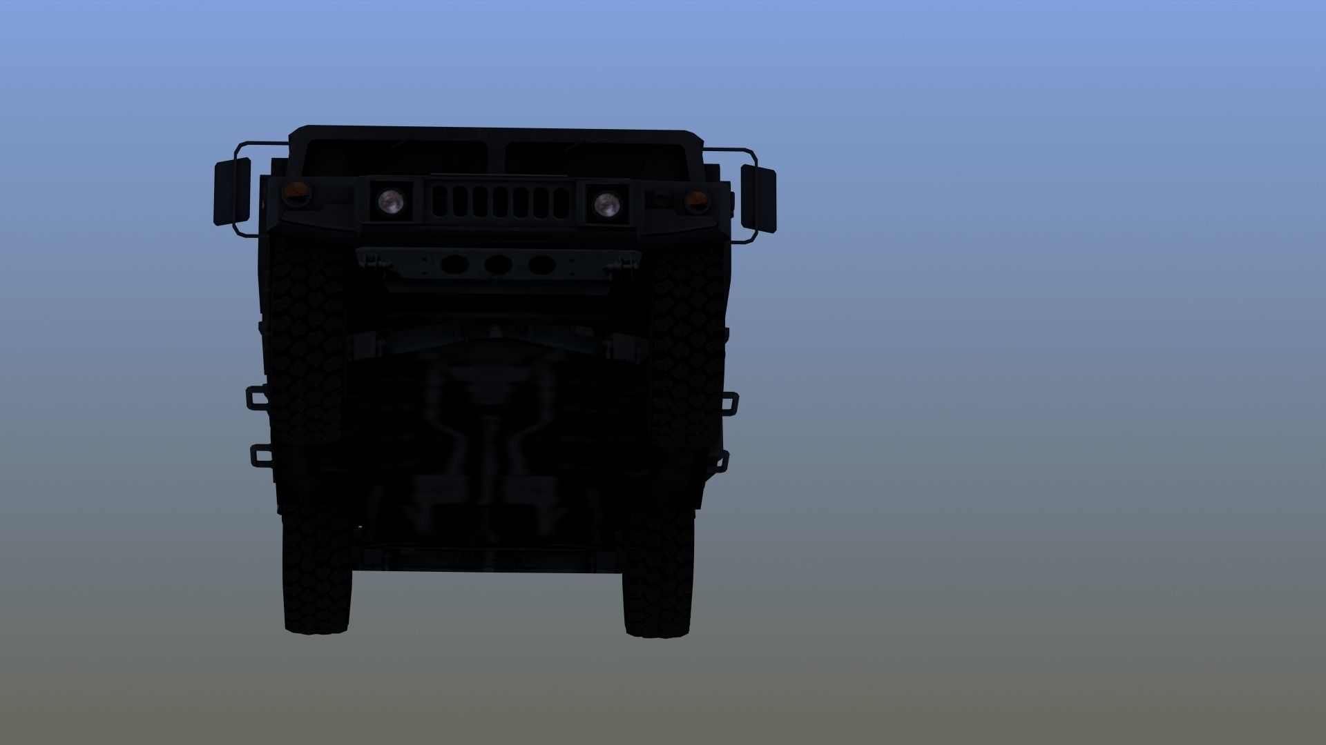 Police HMWWV Low-poly 3D model_16