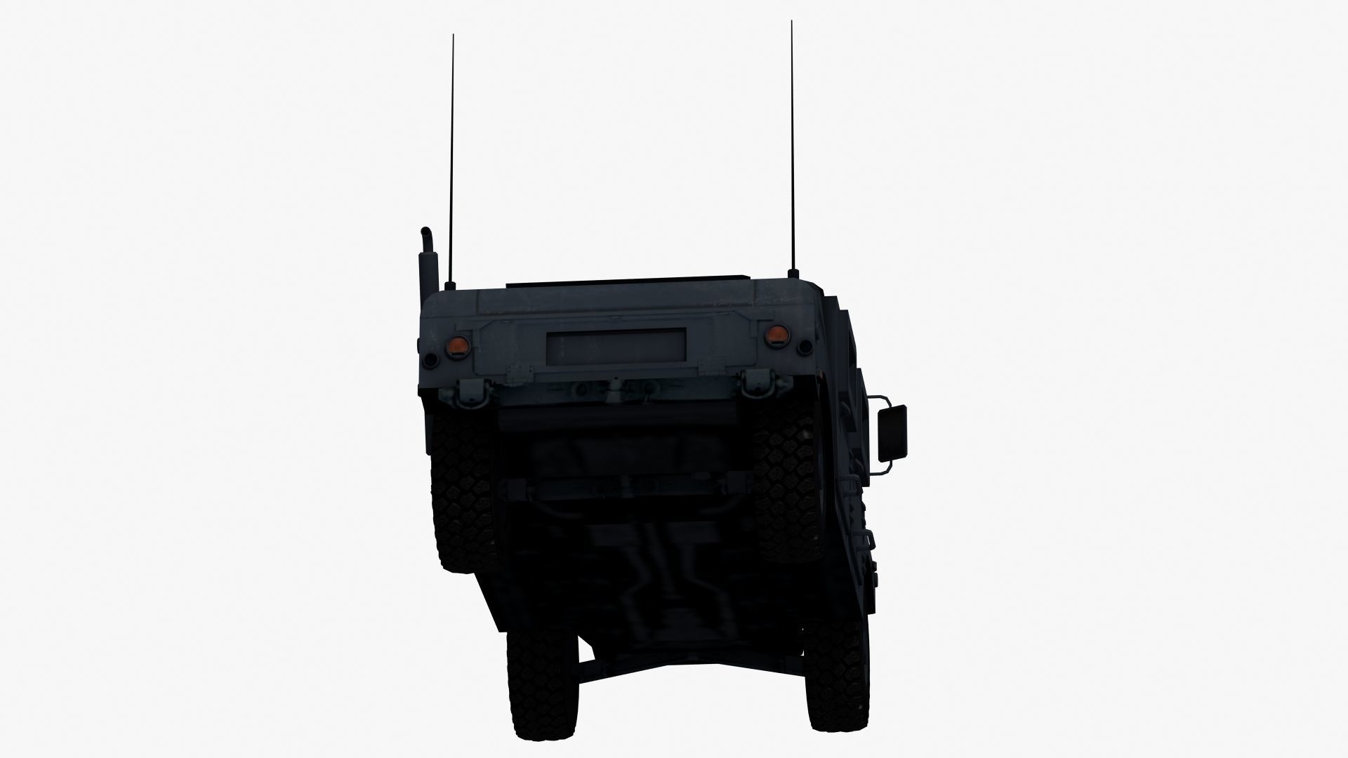 Police HMWWV Low-poly 3D model_25
