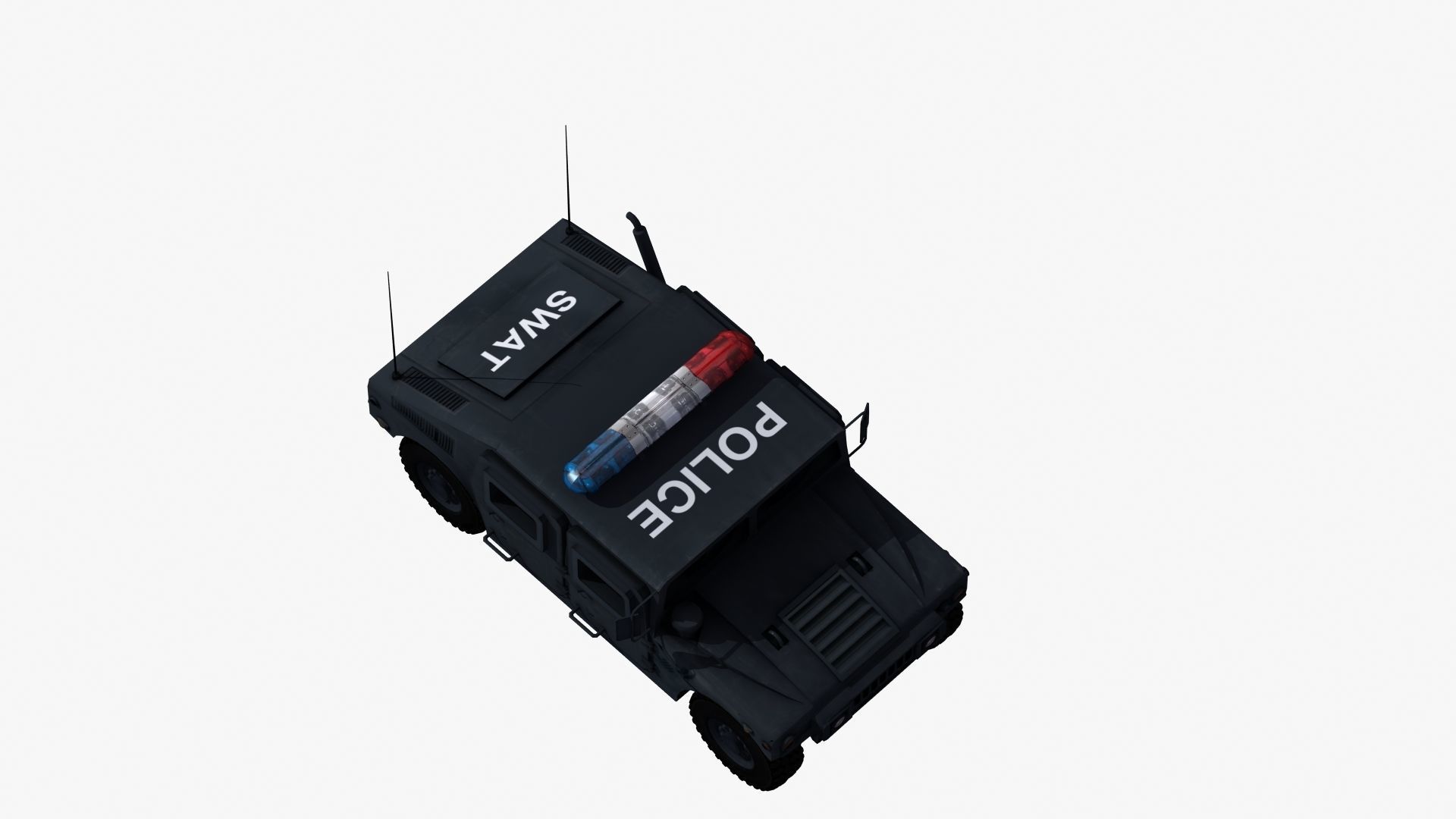 Police HMWWV Low-poly 3D model_39