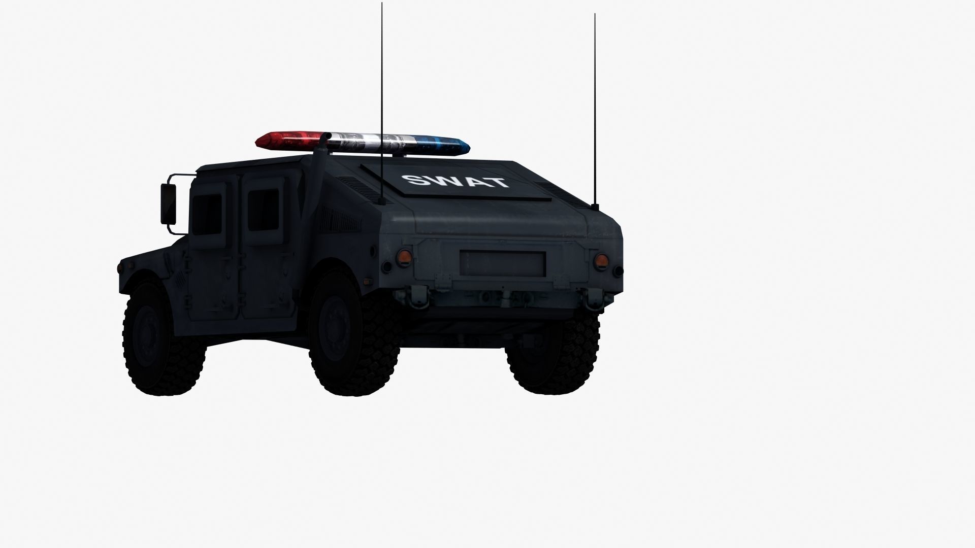 Police HMWWV Low-poly 3D model_24
