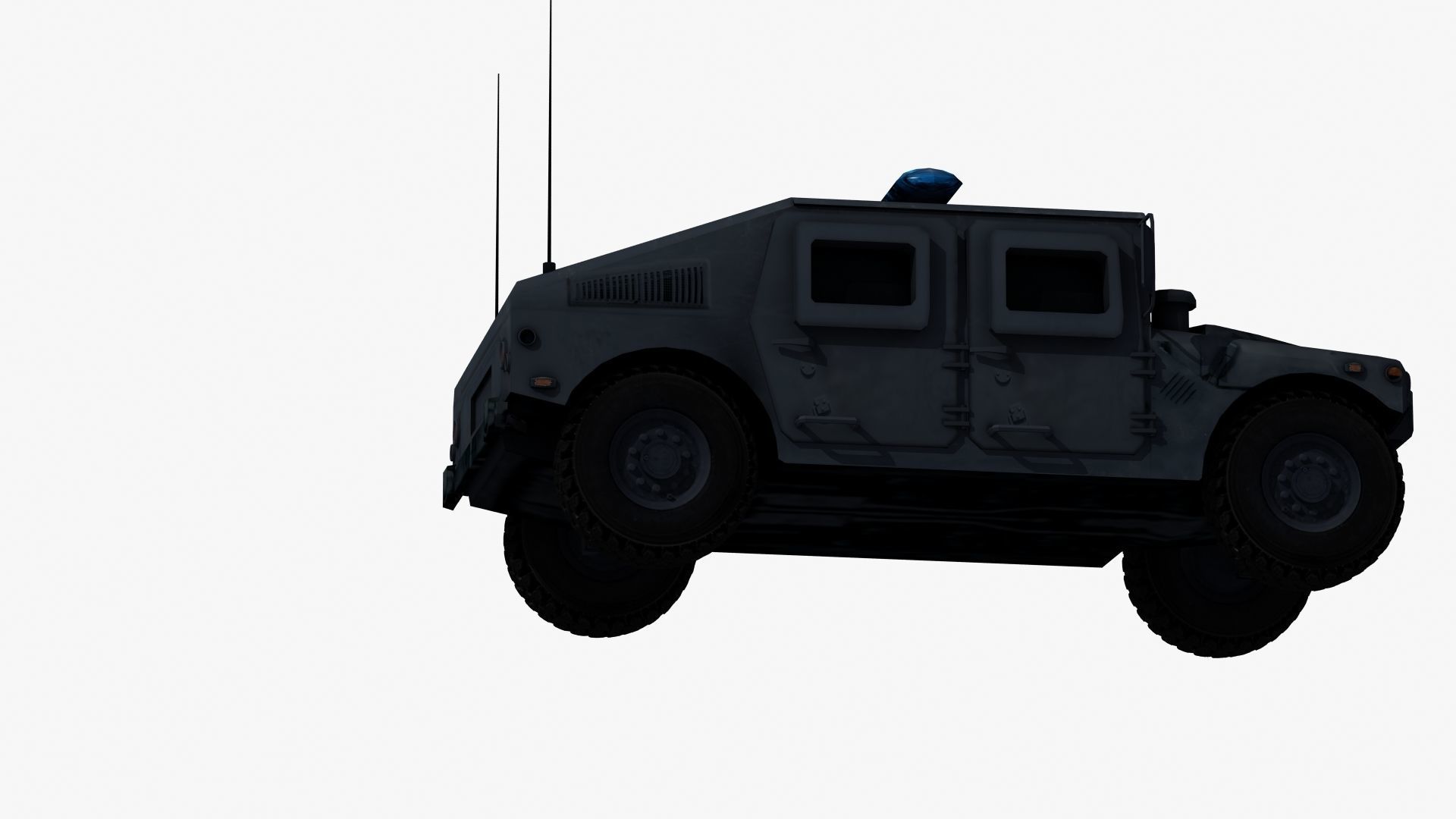 Police HMWWV Low-poly 3D model_27
