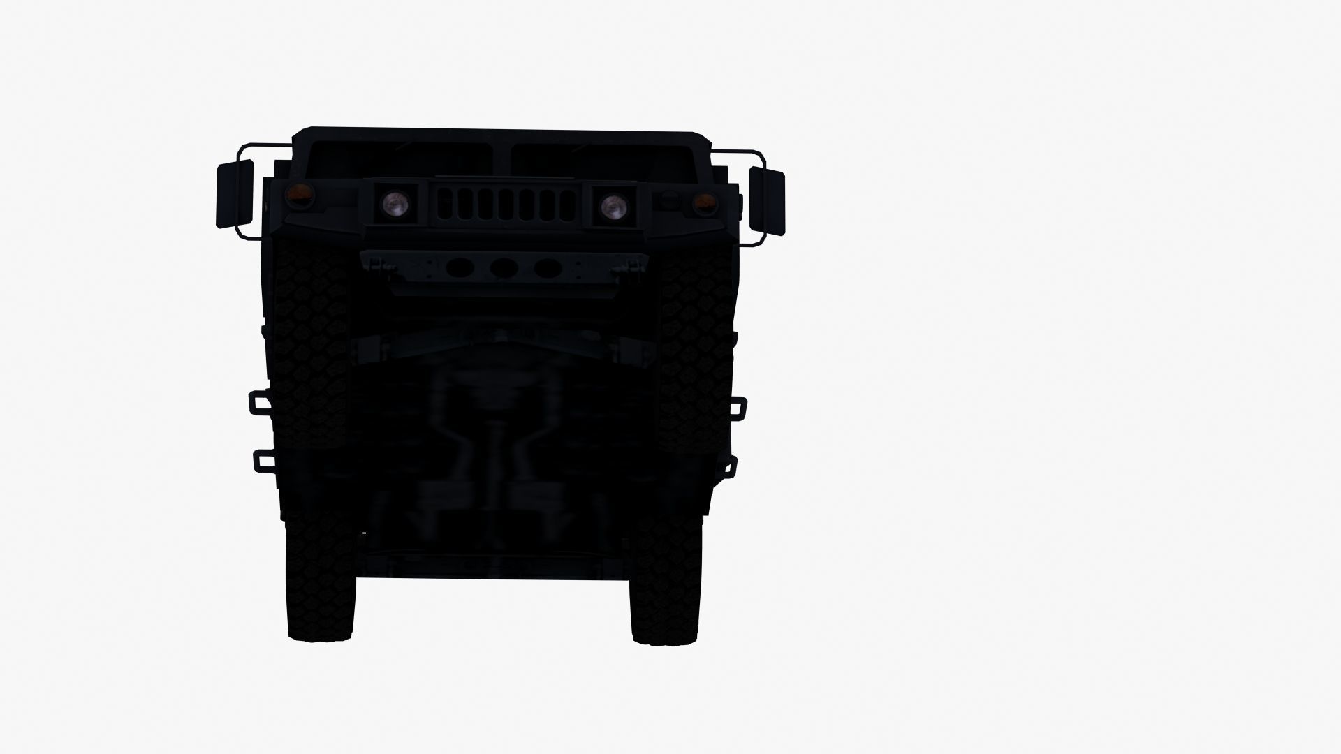 Police HMWWV Low-poly 3D model_36