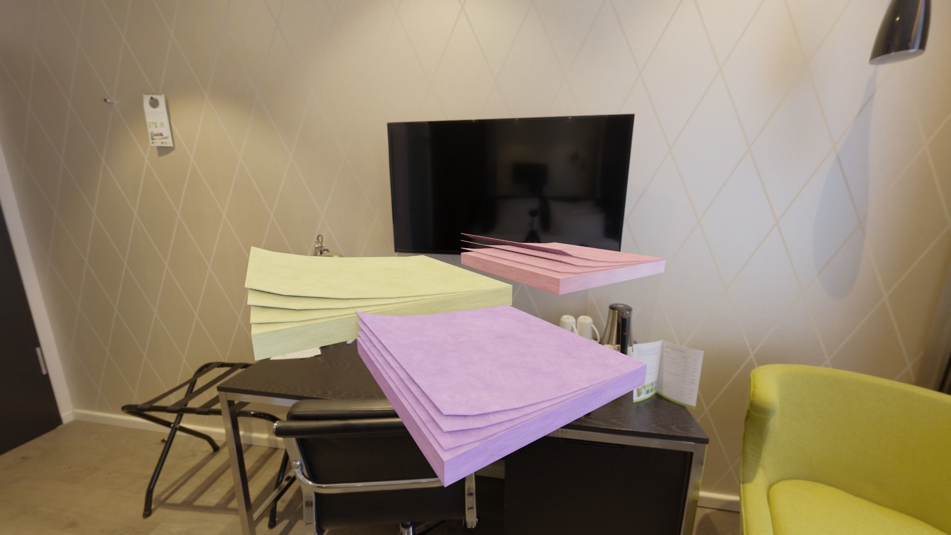 office Sticky Notes Low-poly 3D model_8