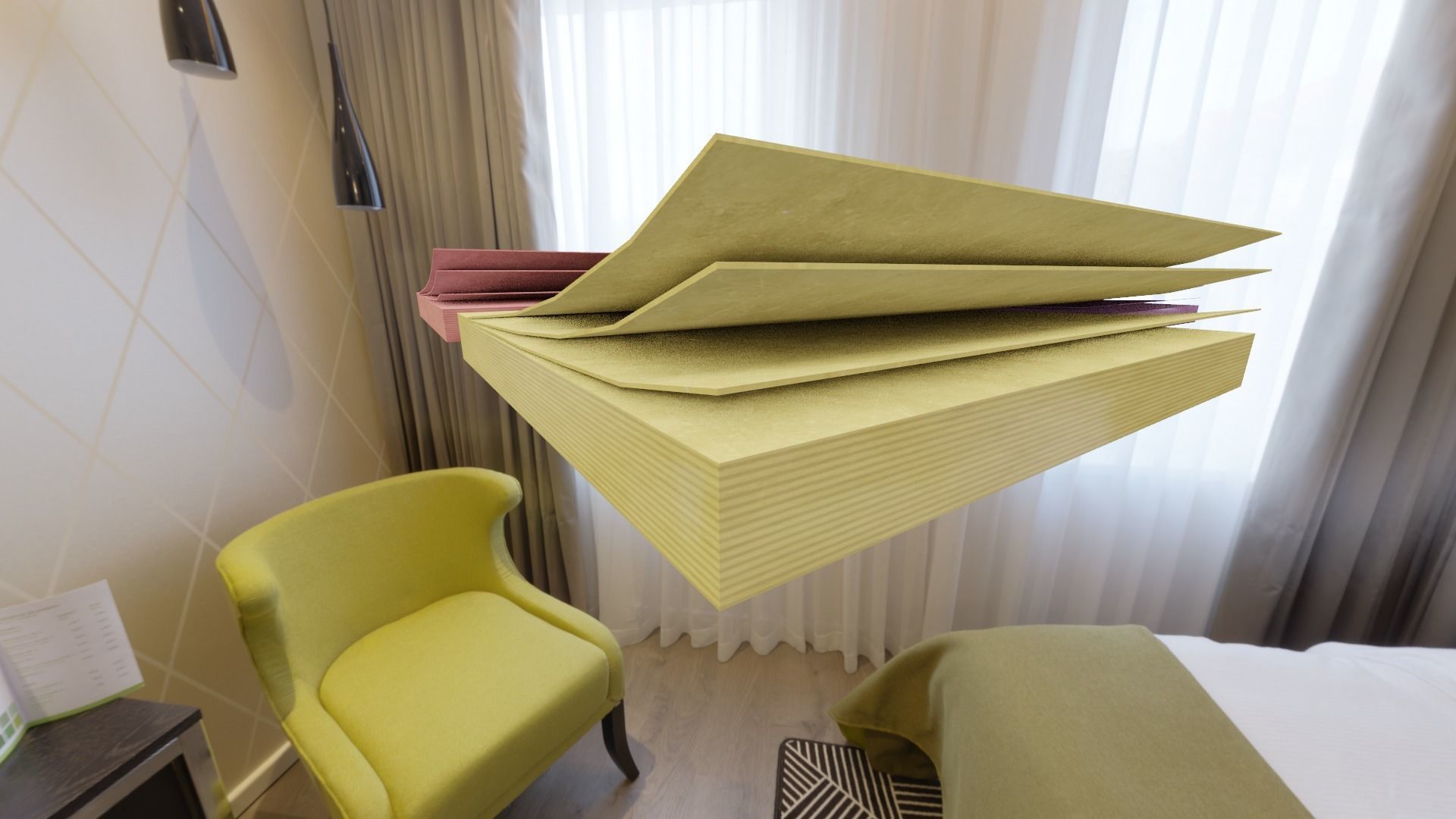 office Sticky Notes Low-poly 3D model_3