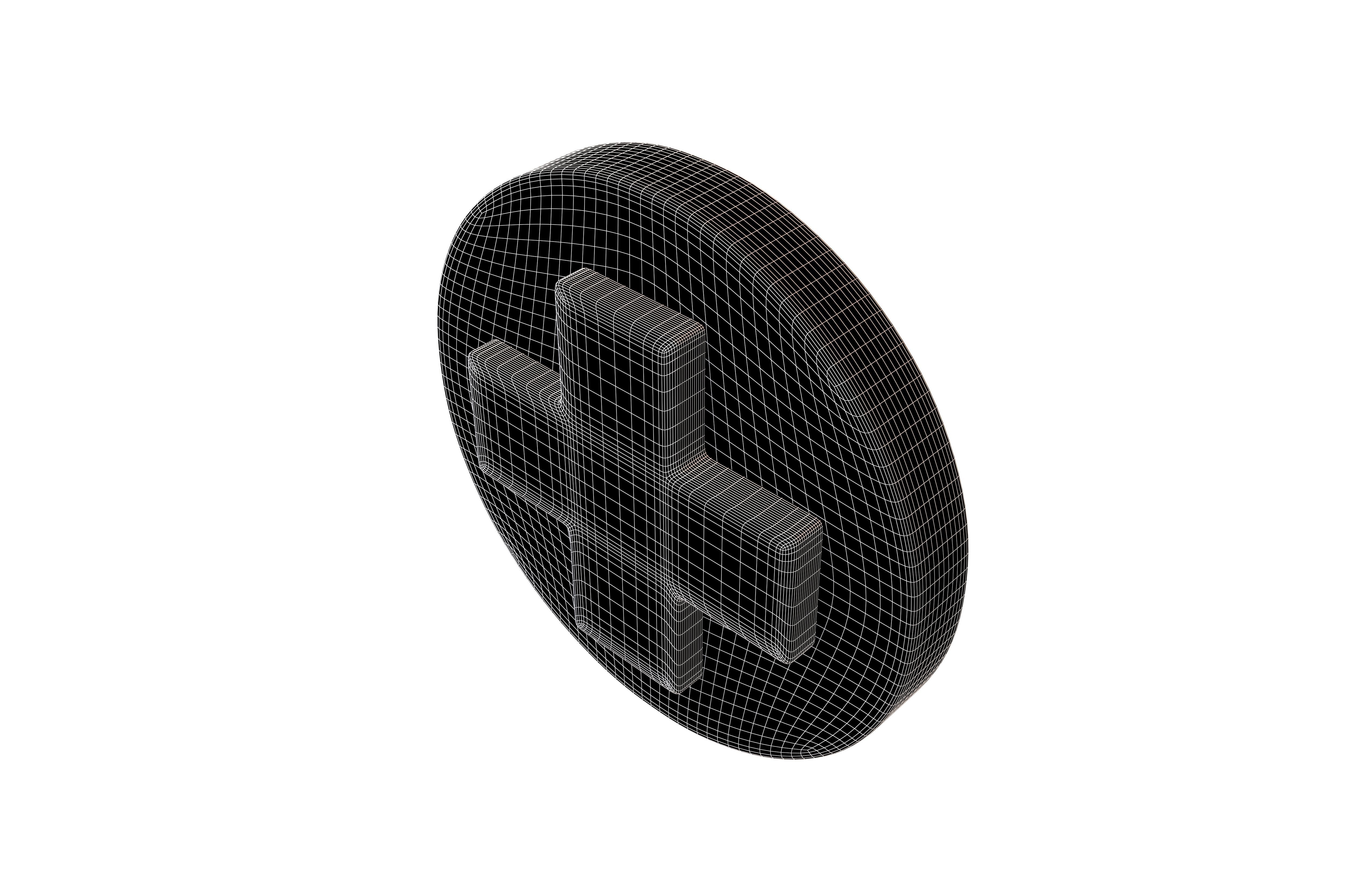 Health Symbol v2 001 Low-poly 3D model_7