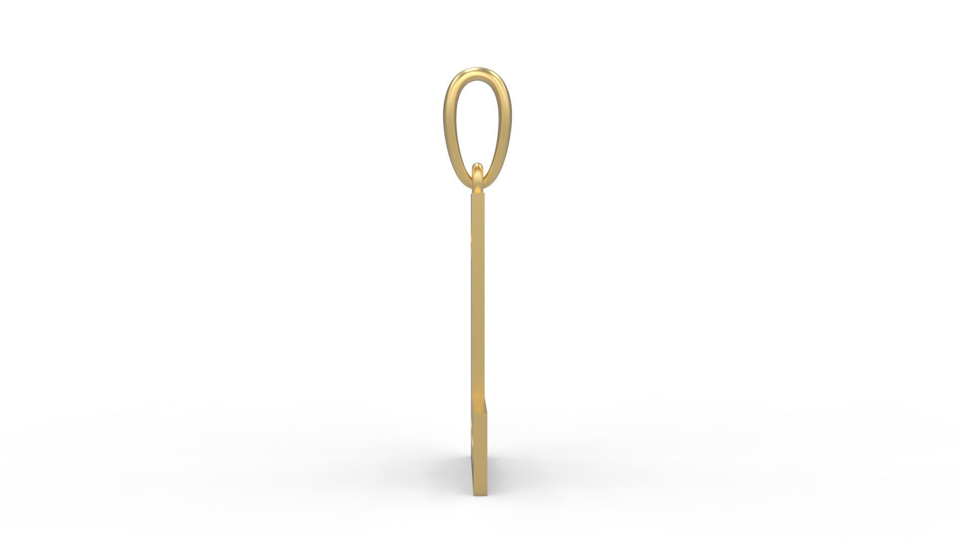 Initial Letters Pendant Lovebeat L 3D print model_2